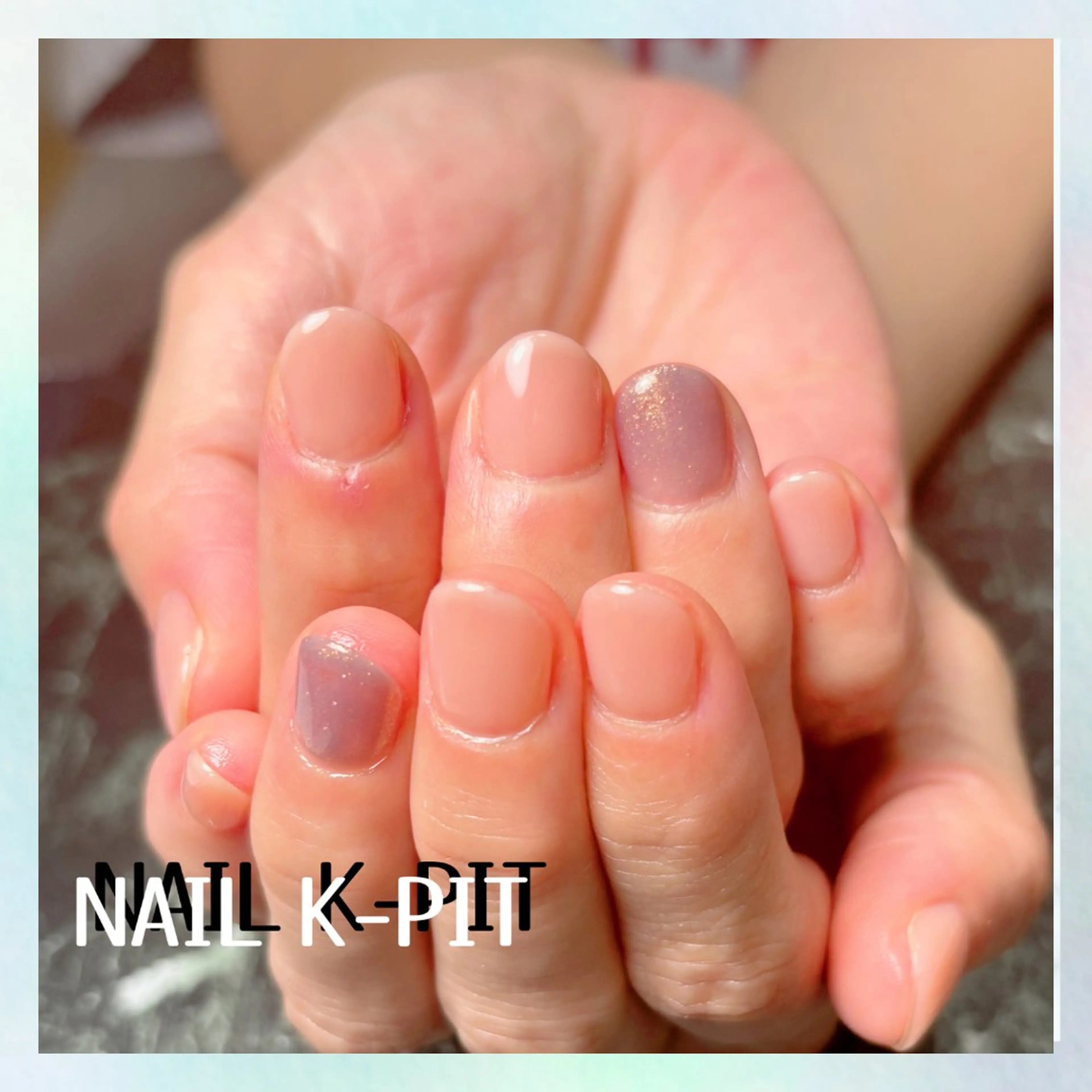 ネイル ラメ(グリッター) オフィスネイル シンプルネイル ハンドネイル NAIL K-PIT ネイル ケーピットの眉毛・アイブロウイメージ