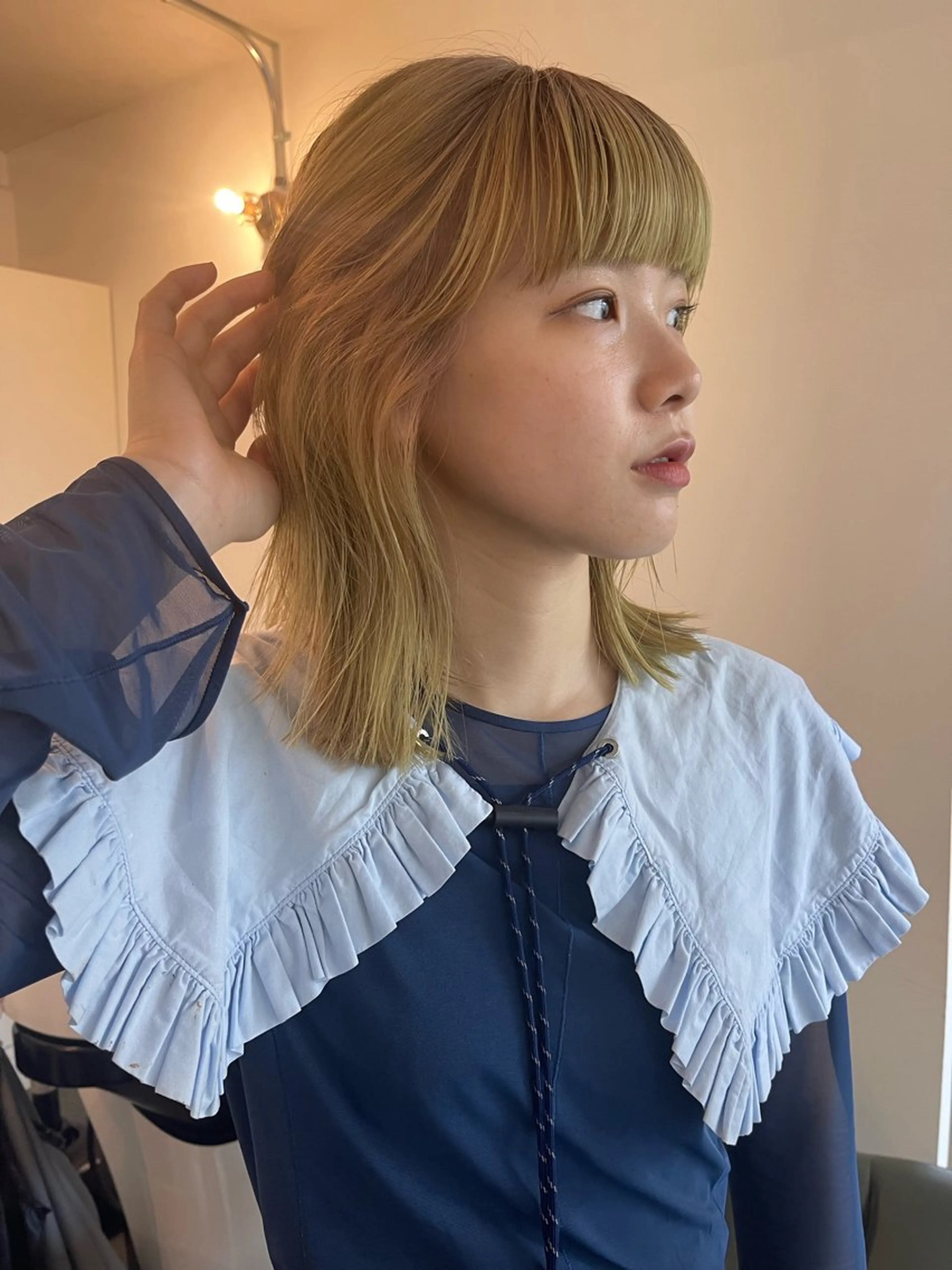 ミディアム カラー カット ヘアカラー Terve.野崎 真里奈のヘアスタイル