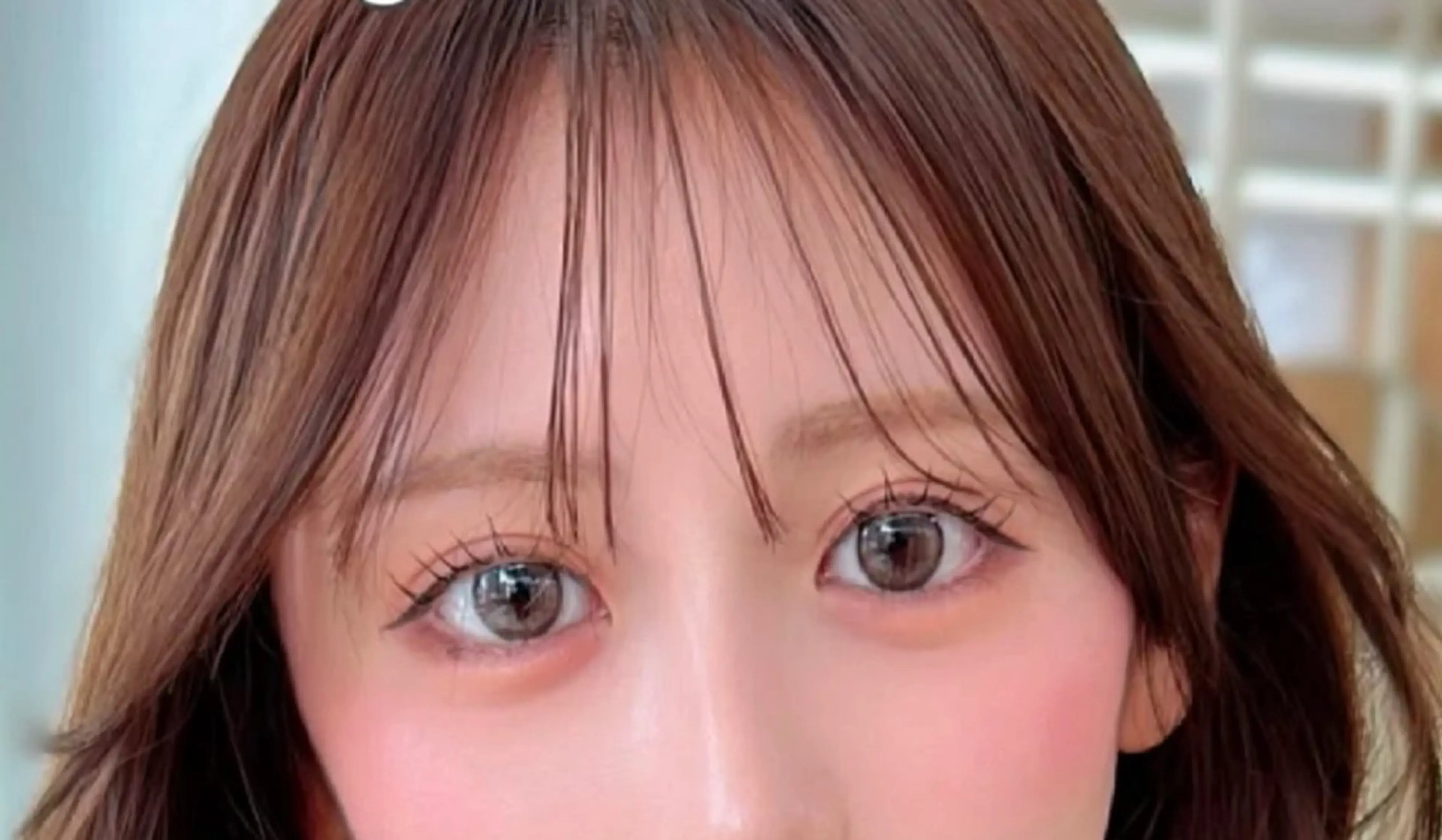 カラー カット ヘアカラー トリートメント ヘアセット 韓国風レイヤーカラー ライムのヘアスタイル