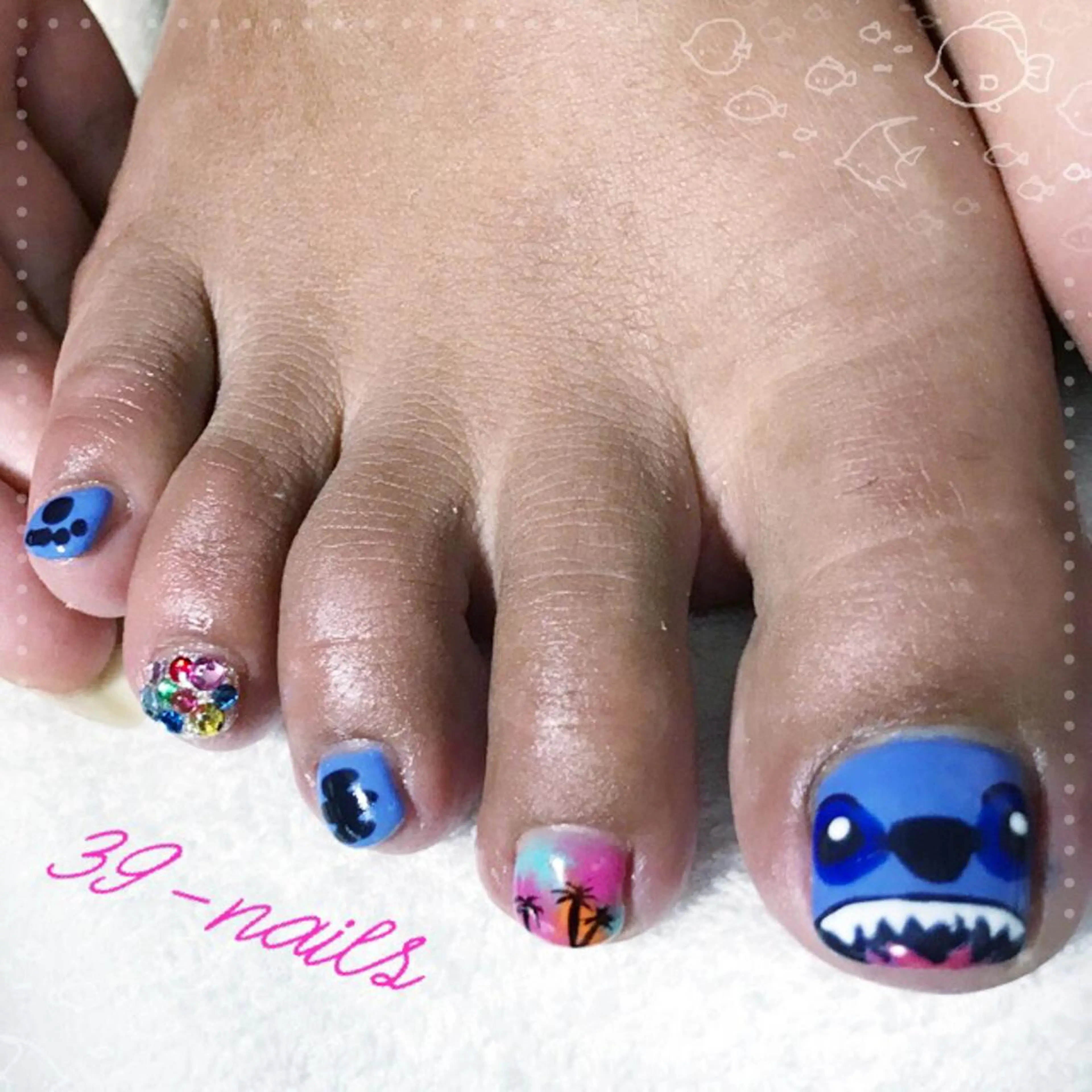 ネイル アートネイル フットネイル 39-nails EharaMikuのネイルデザイン