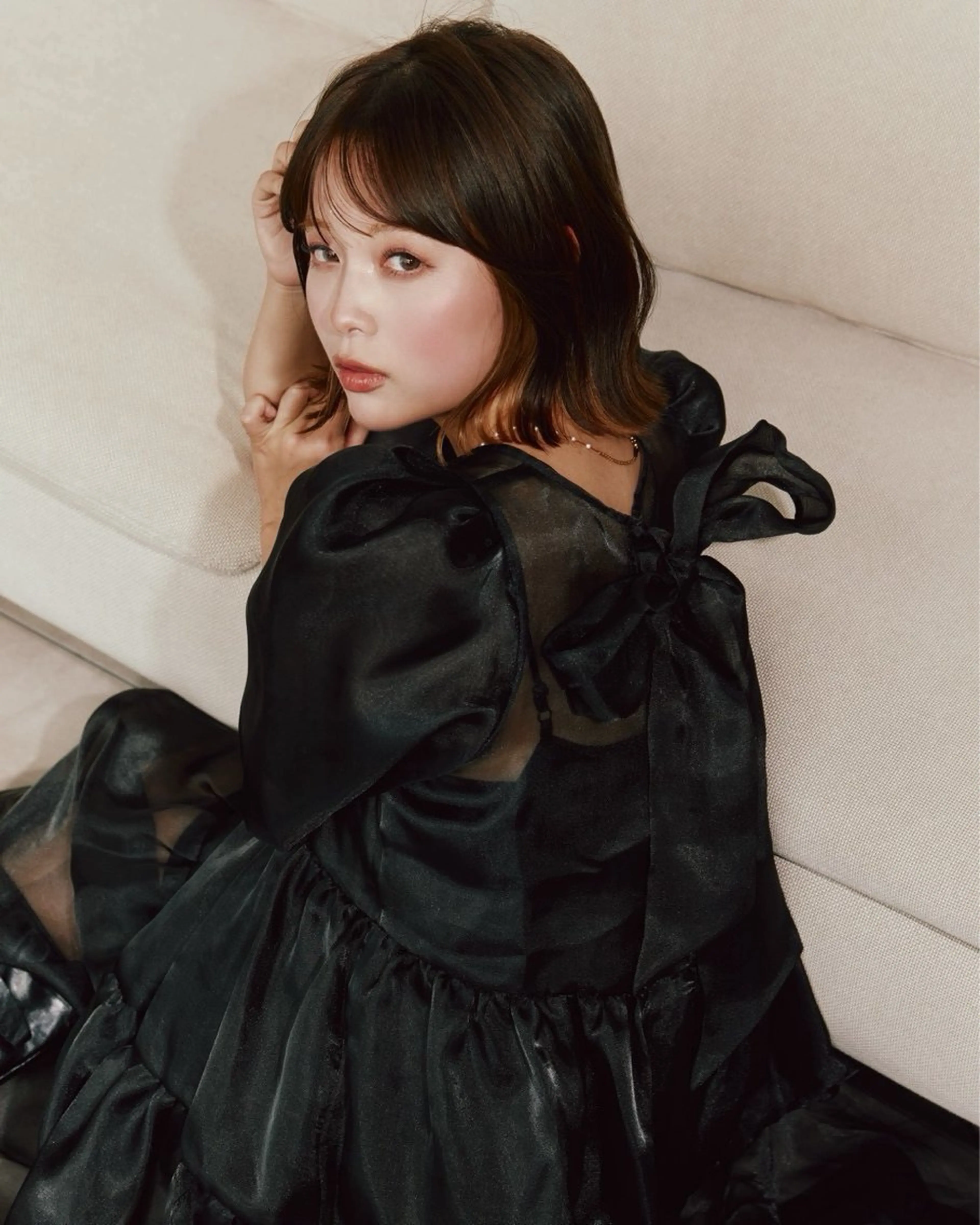 ミディアム カット ヘアカラー 鈴木 南のヘアスタイル