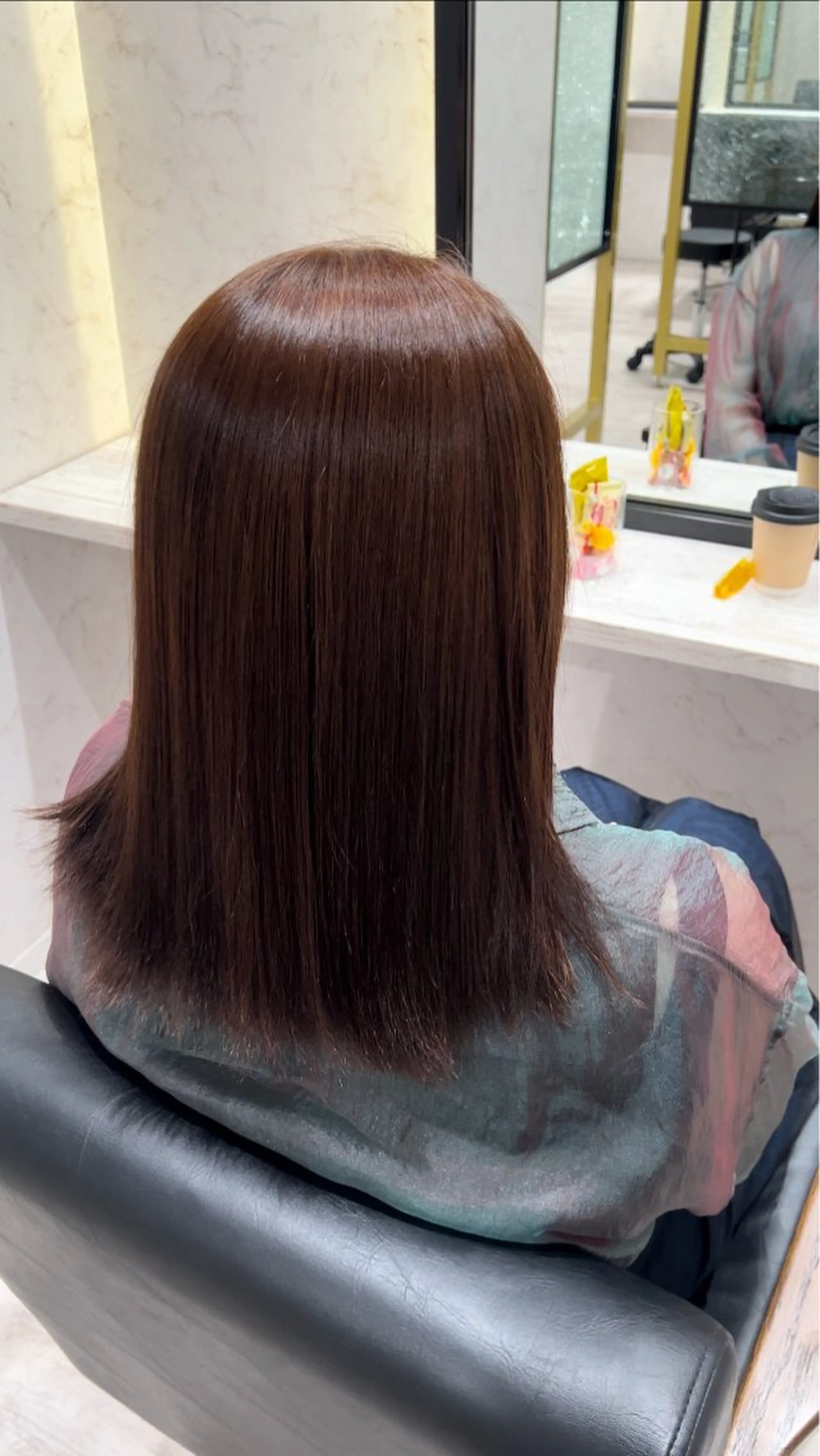 ミディアム カット ヘアカラー トリートメント 髪質改善ストレート Kantaのヘアスタイル