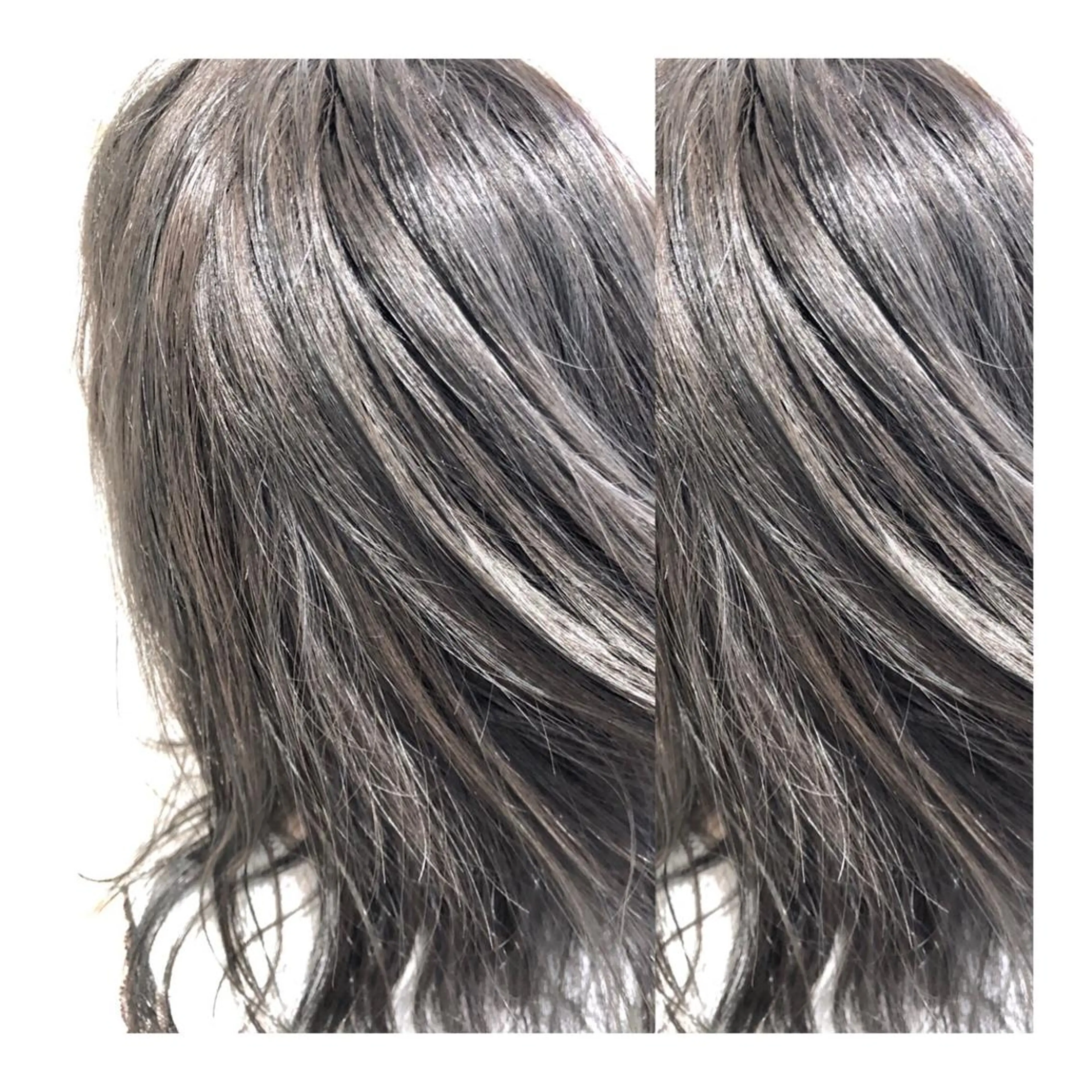 ミディアム カラー パーマ ヘアアレンジ ブリーチ 透明感カラー グラデーションカラー グレージュ ハイライトカラー 【ツヤ髪美容師】 ツダケイスケのヘアスタイル