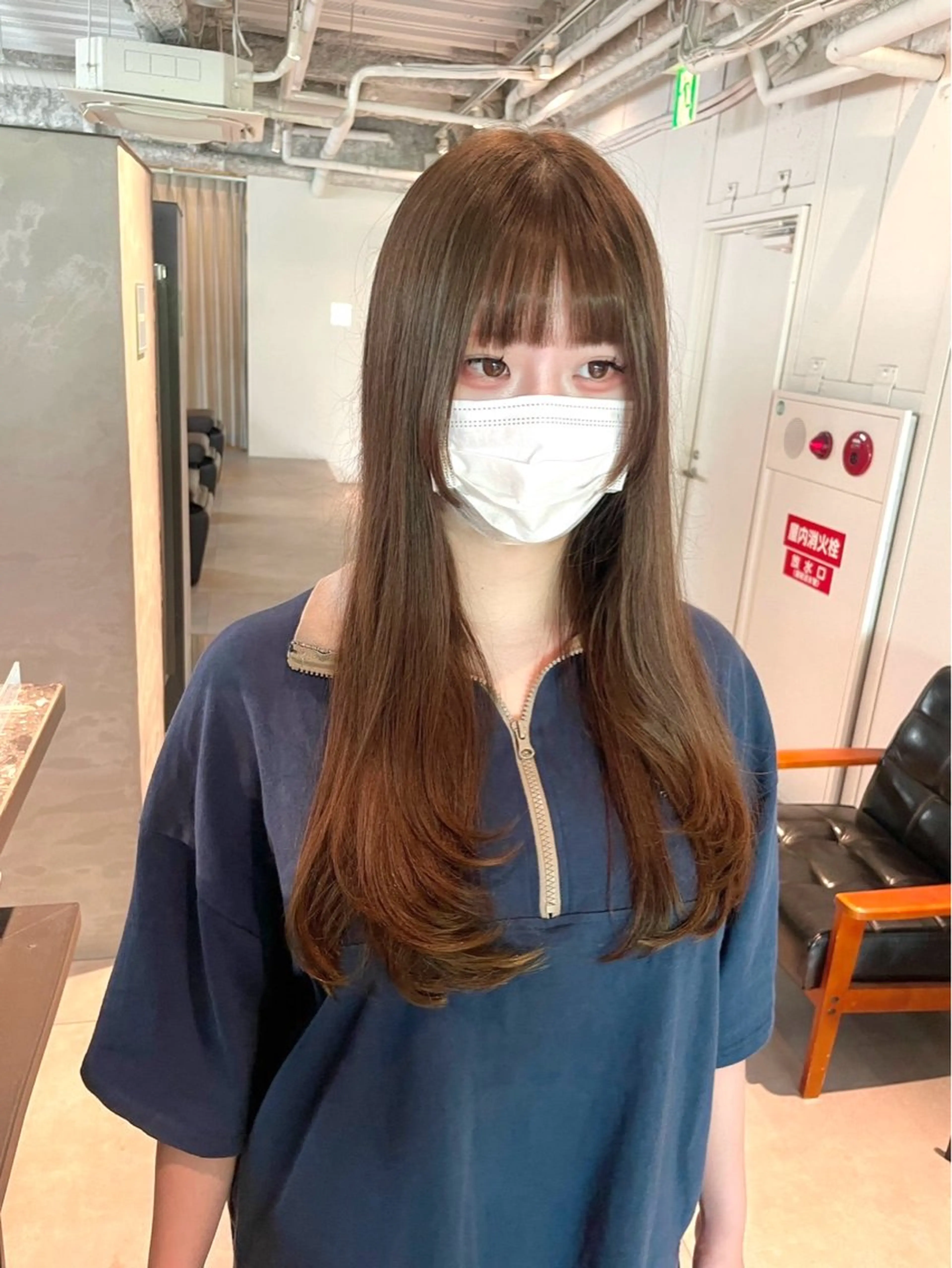 ロング カラー カット ヘアカラー トリートメント CHERIM ❤️‍🔥新家光葉のヘアスタイル