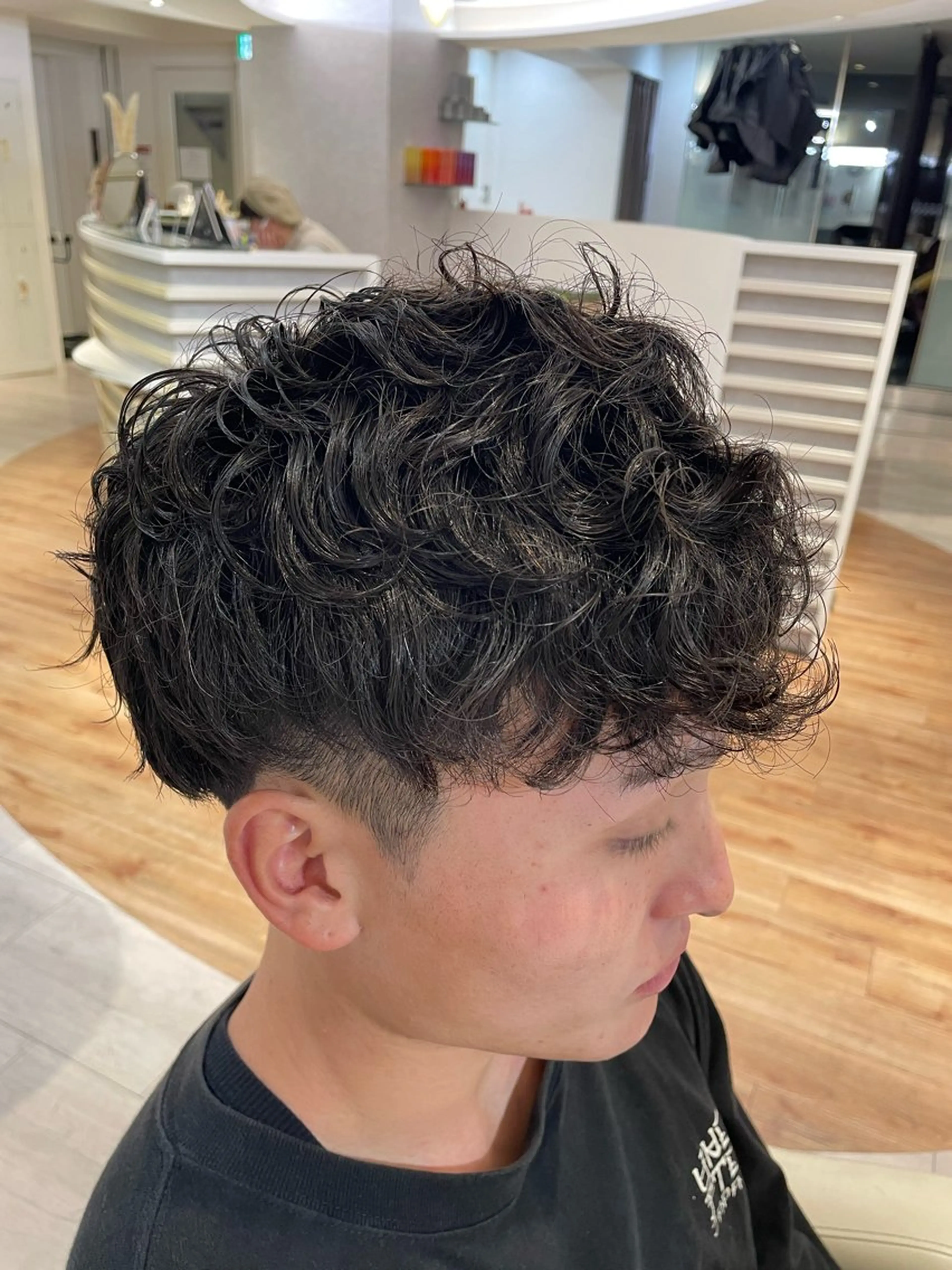 パーマ メンズ メンズパーマ スペインカール カット パーマ miwa/ボブパーマ /モードボブのヘアスタイル