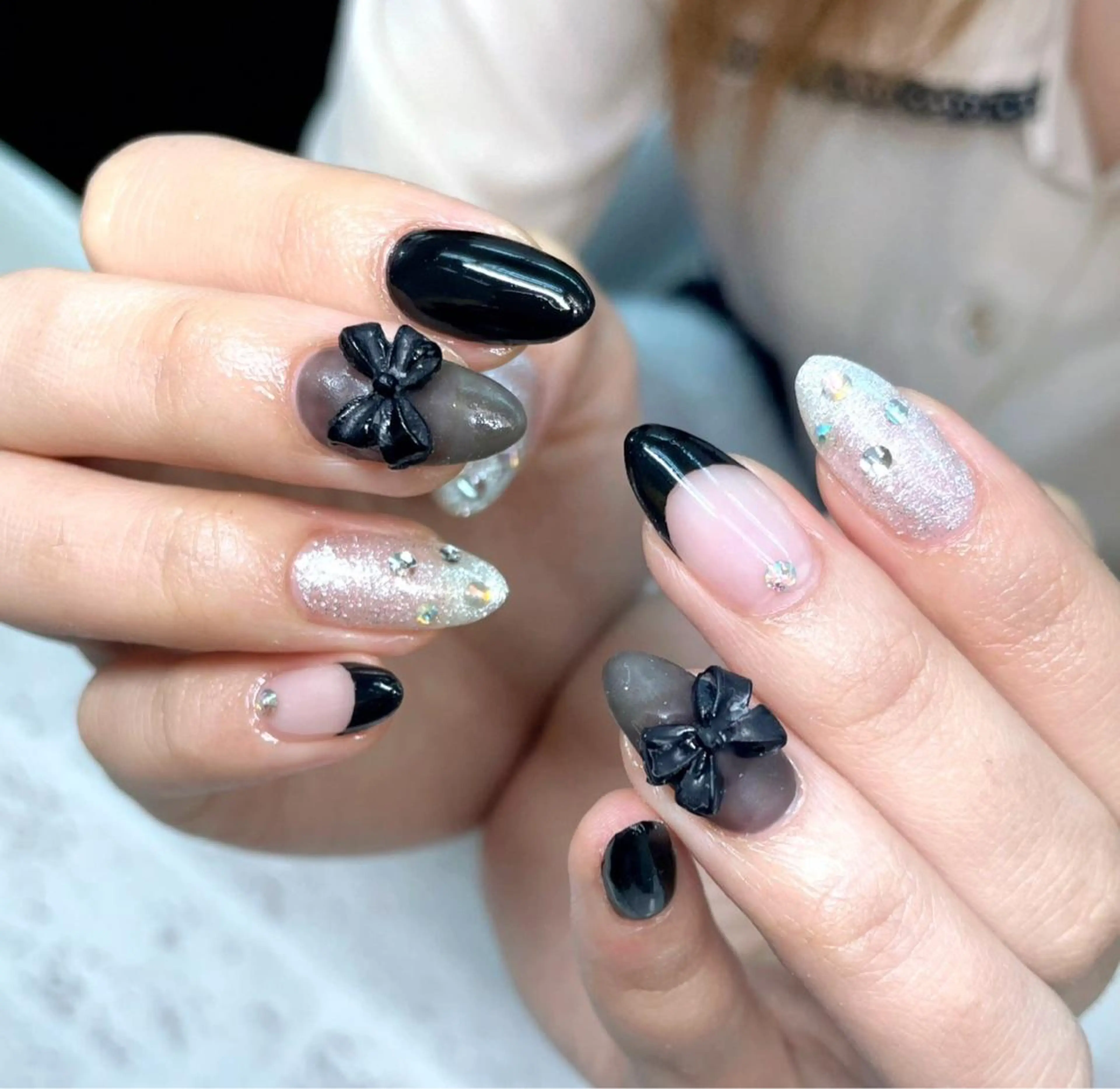 ネイル フレンチネイル リボン blanca🌺 mayu(東白楽)の眉毛・アイブロウイメージ