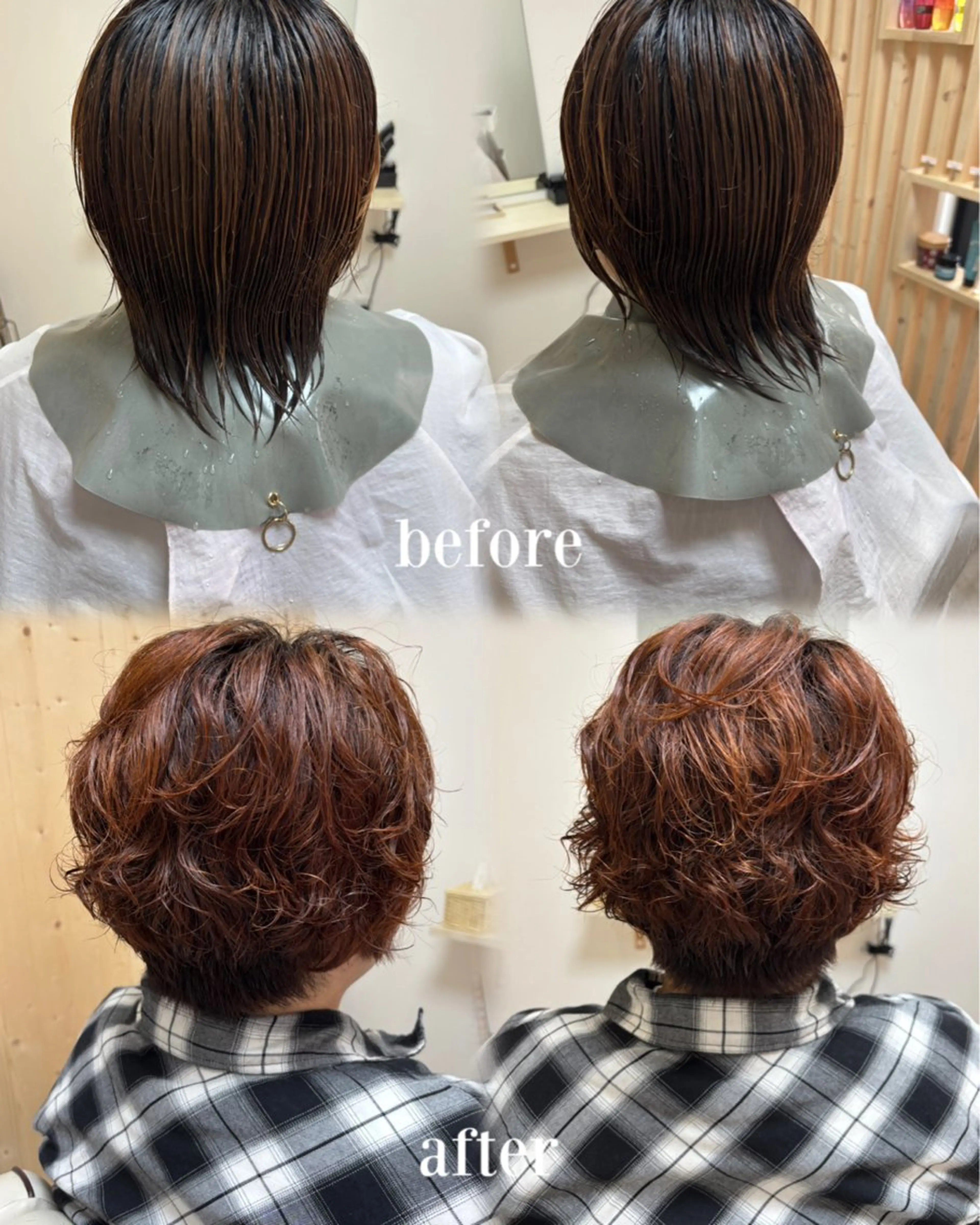 ショート カラー パーマ カット ヘアカラー パーマ akane/大和田 駅/ Garanceのヘアスタイル