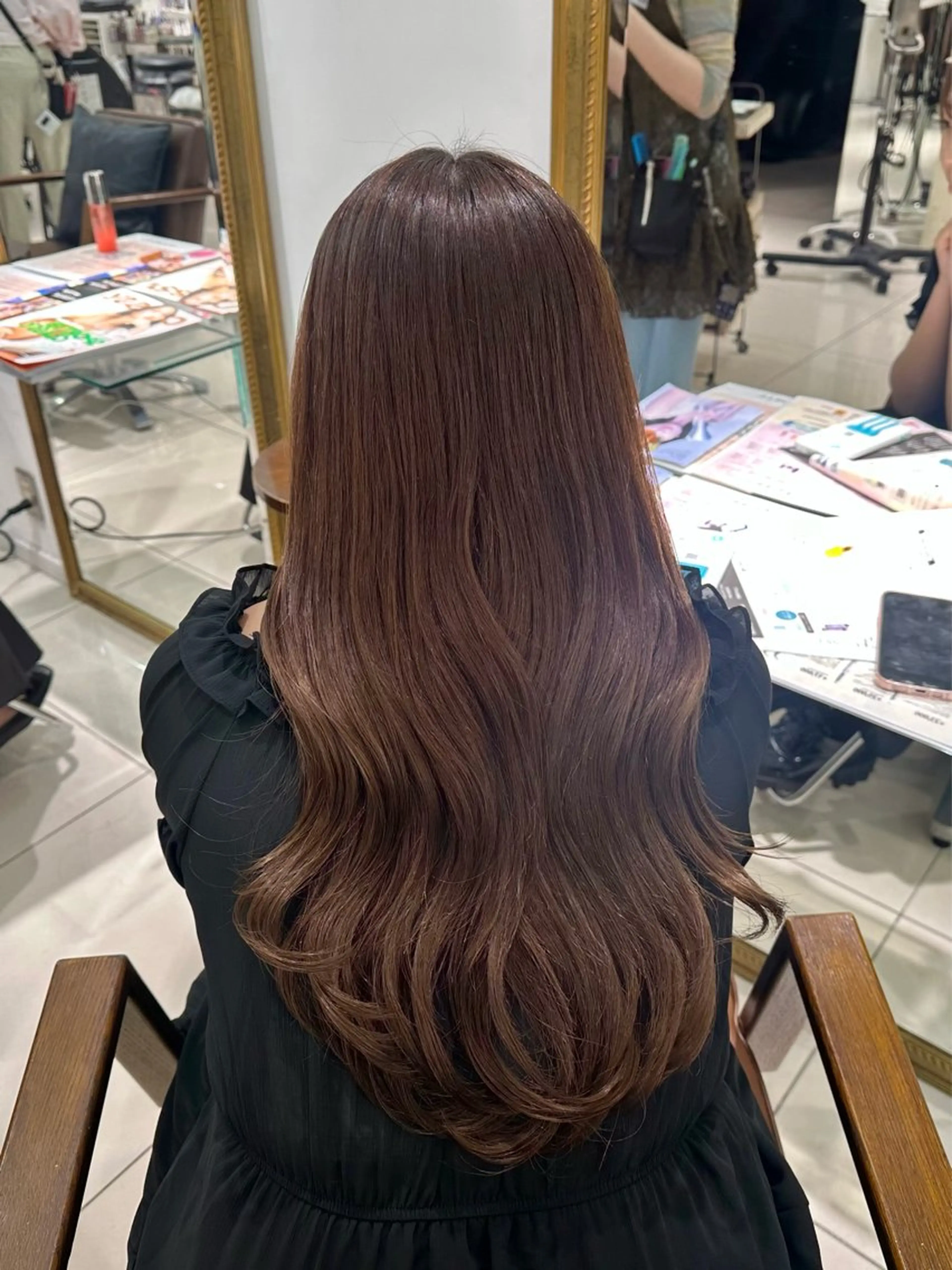 ロング トリートメント 髪質改善カラー🤍 Nanakoのヘアスタイル