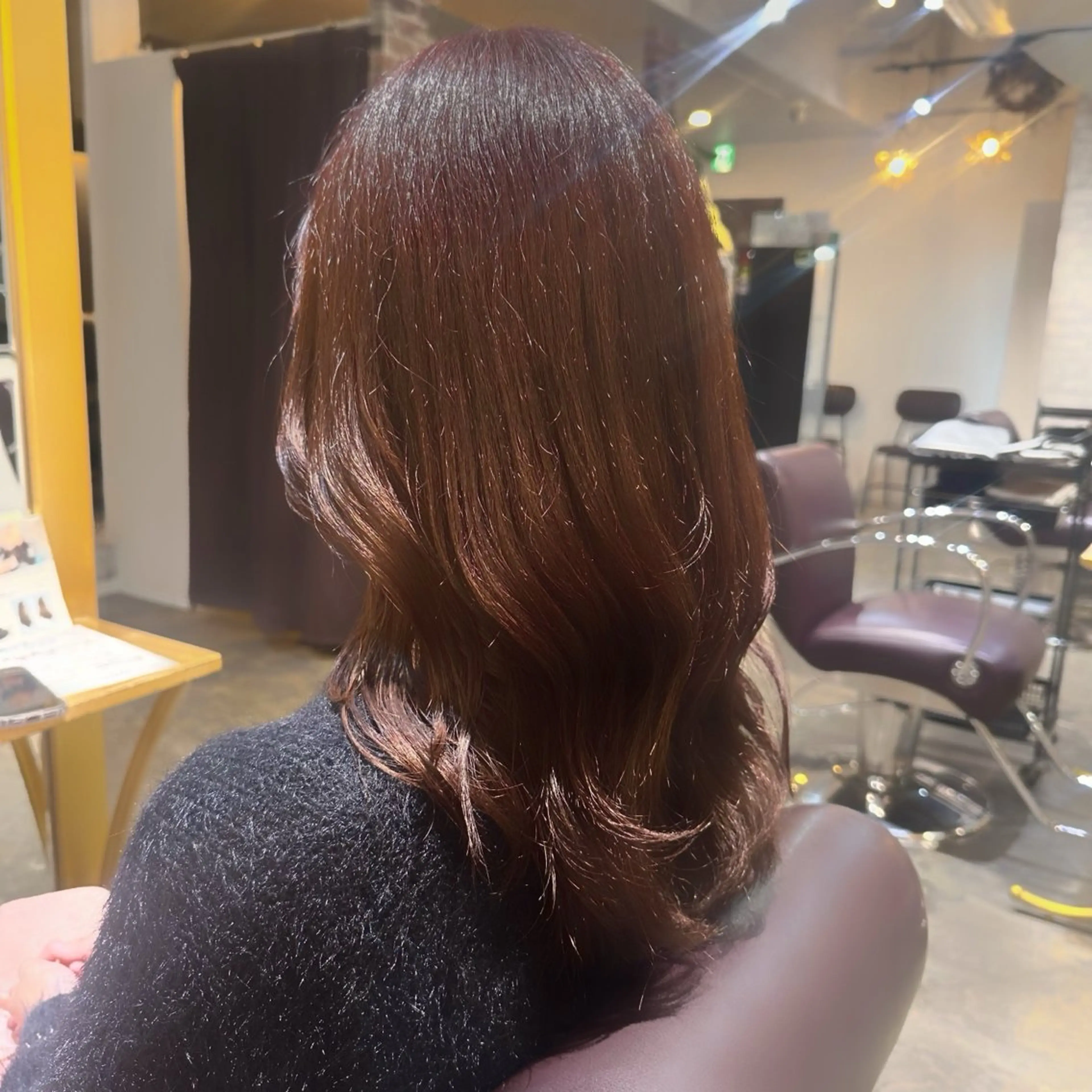 ロング カラー ブラウンカラー ショコラブラウン カット ヘアカラー 心斎橋/レイヤー/ 艶カラー💖Sakiのヘアスタイル