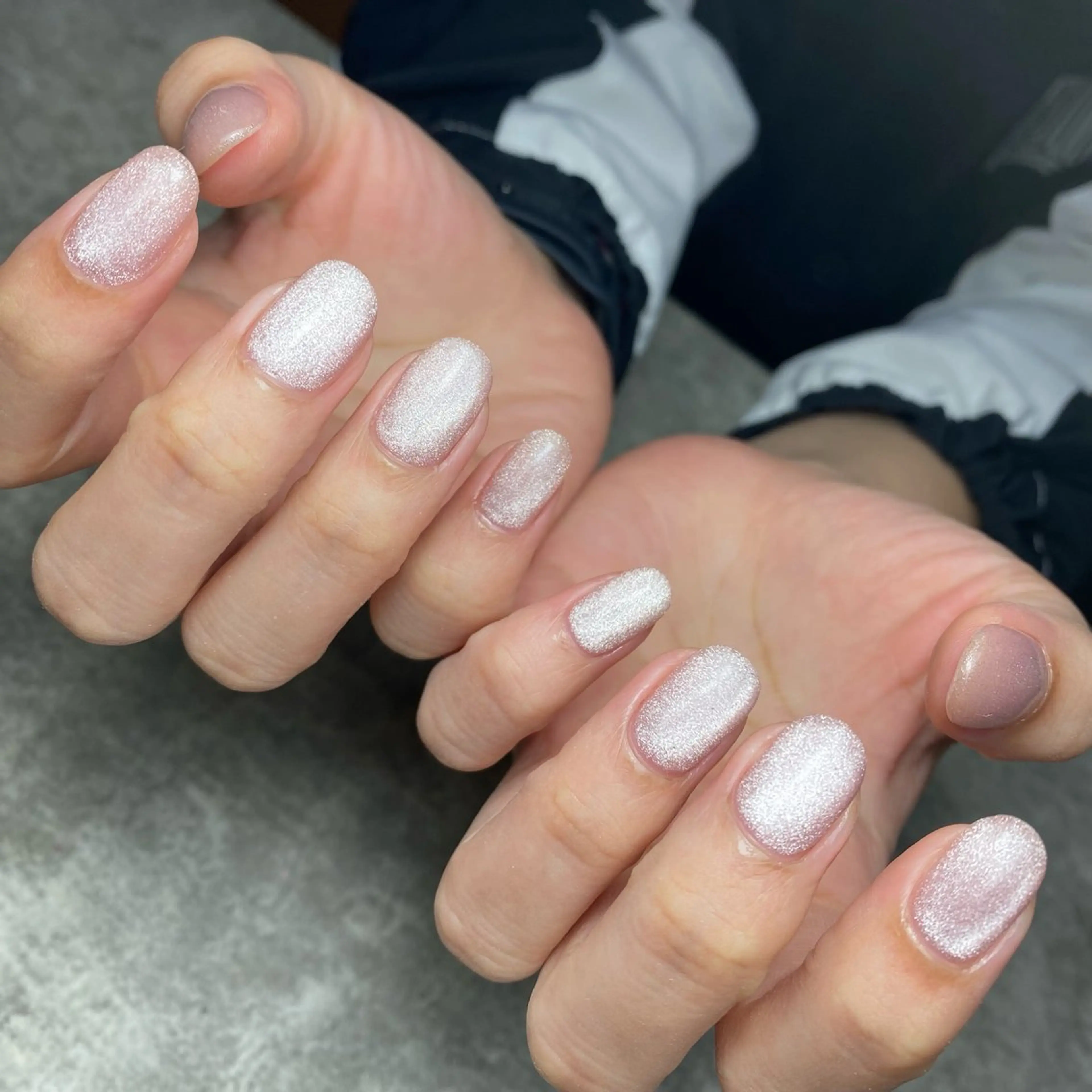 ネイル マグネットネイル ワンカラーネイル ハンドネイル yuki nail...のネイルデザイン