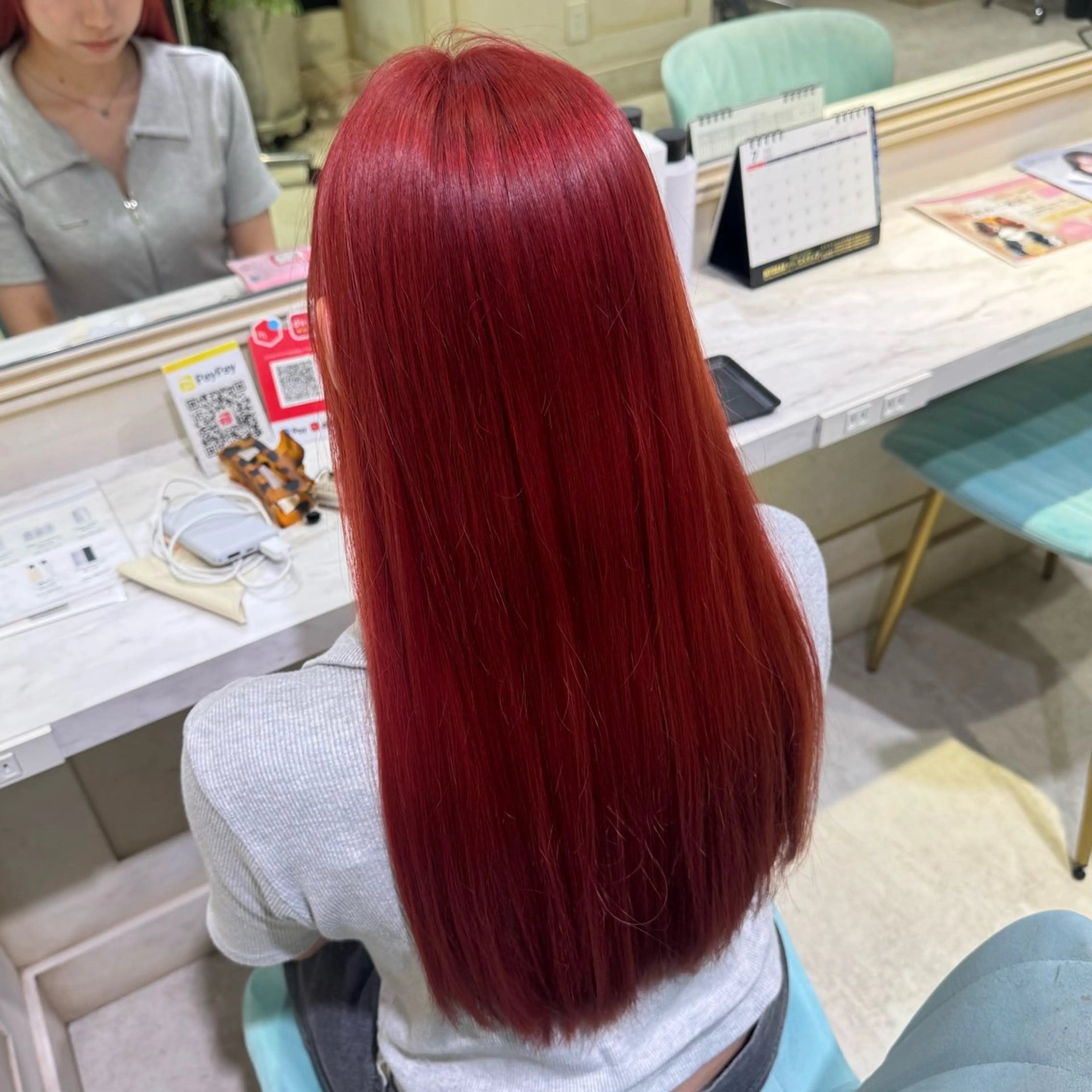 ロング カラー ブリーチ ケアブリーチ ケアカラー 髪質改善 韓国風ヘア ヘアカラー トリートメント 🦋ブリーチ/カラー 専門AYA💖のヘアスタイル