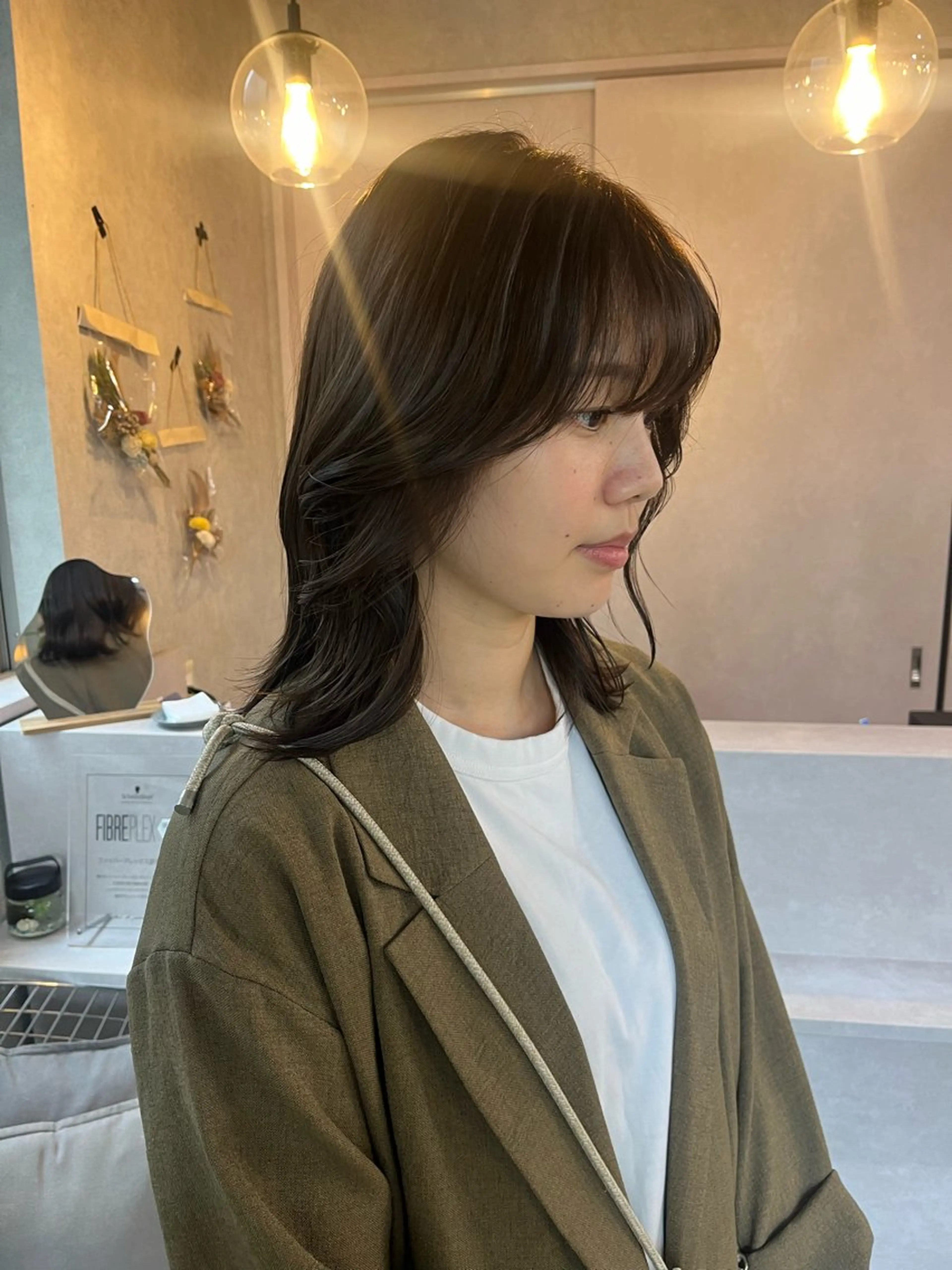 ミディアム 髪質改善 トリートメント みほ/髪質改善/ モード/ニュアンスのヘアスタイル