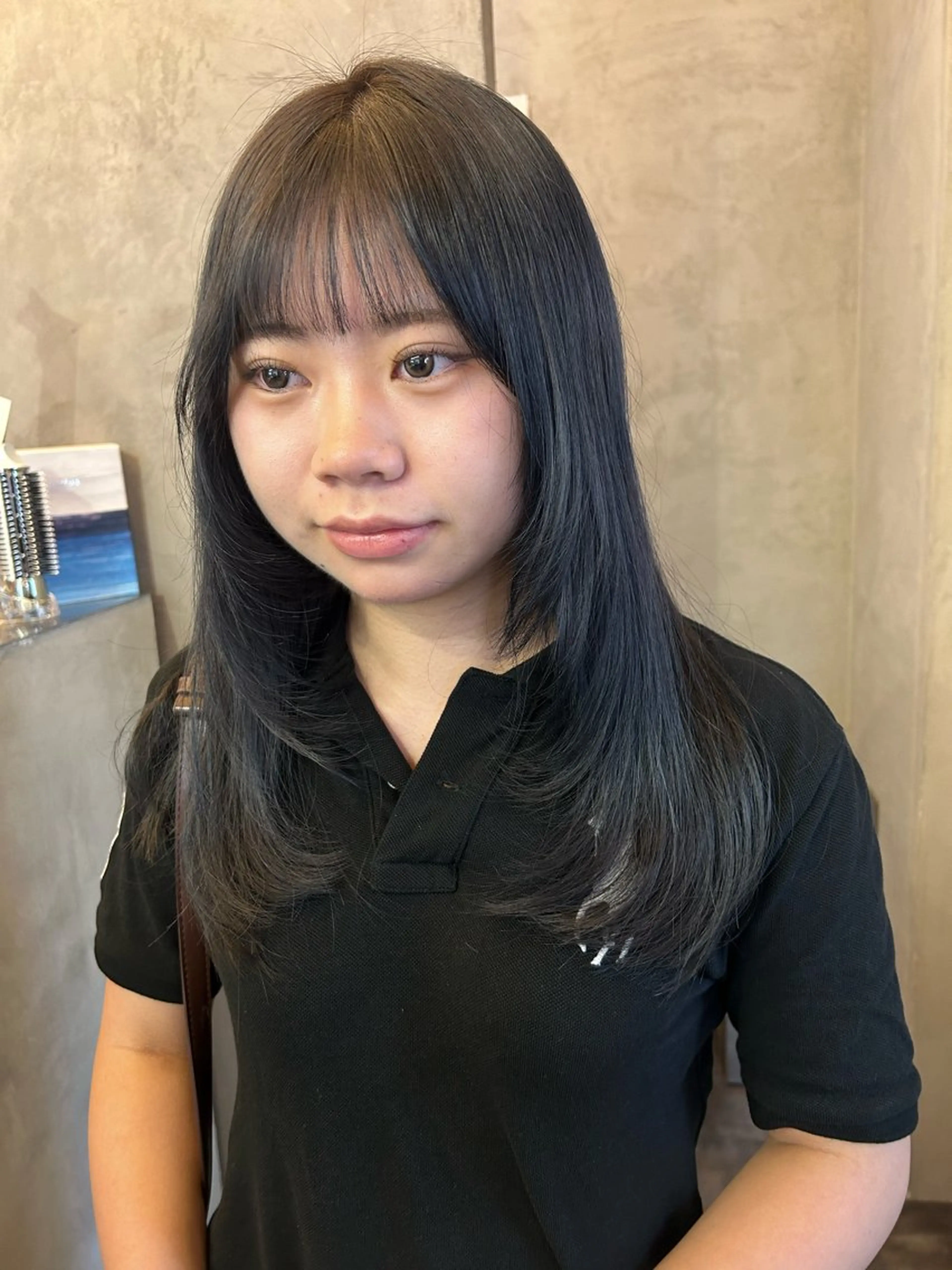 ロング カラー カット ヘアカラー トリートメント Haru/THREE …by velvetのヘアスタイル