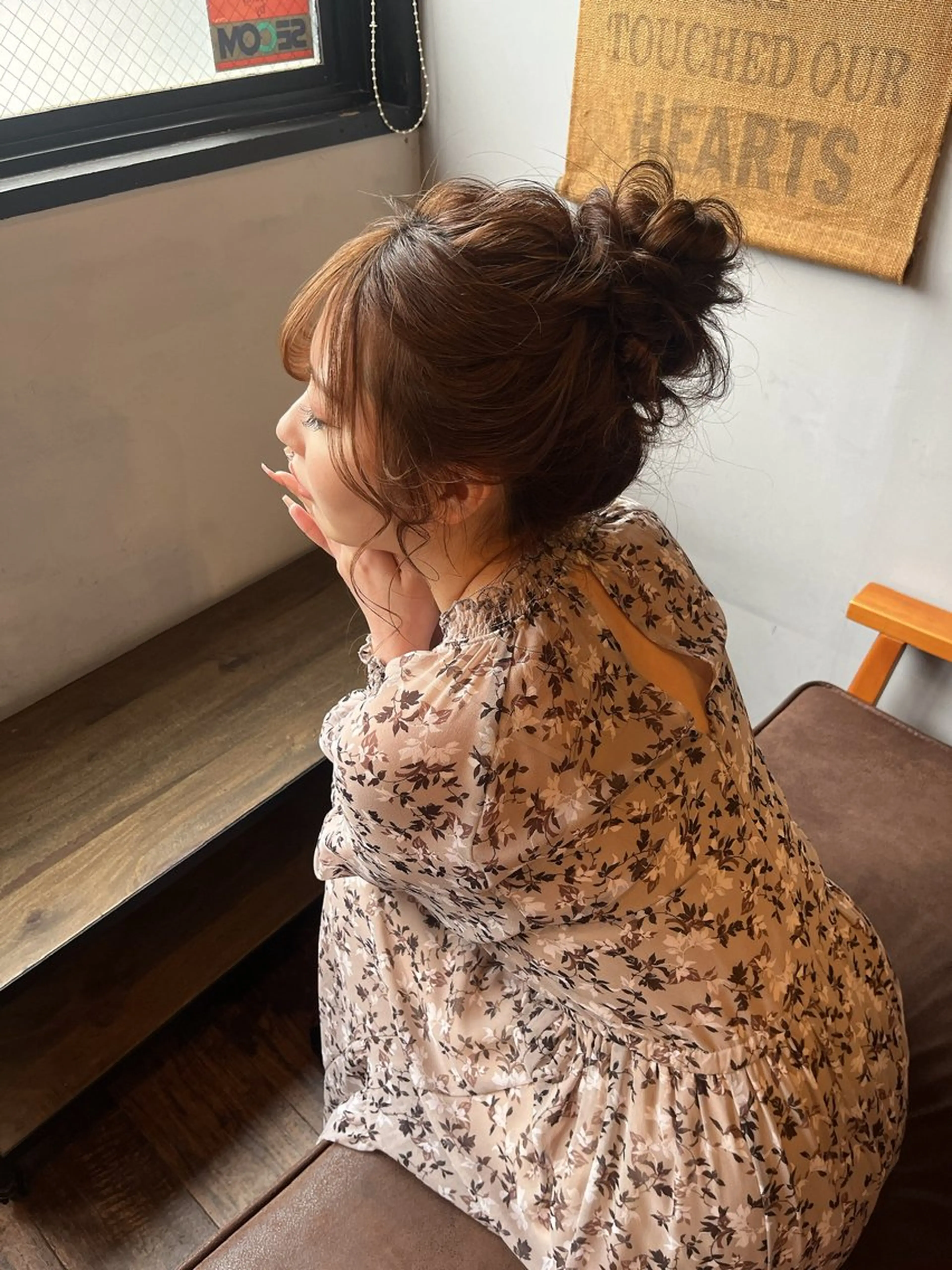 ヘアアレンジ お団子ヘア 山下 明子のヘアスタイル