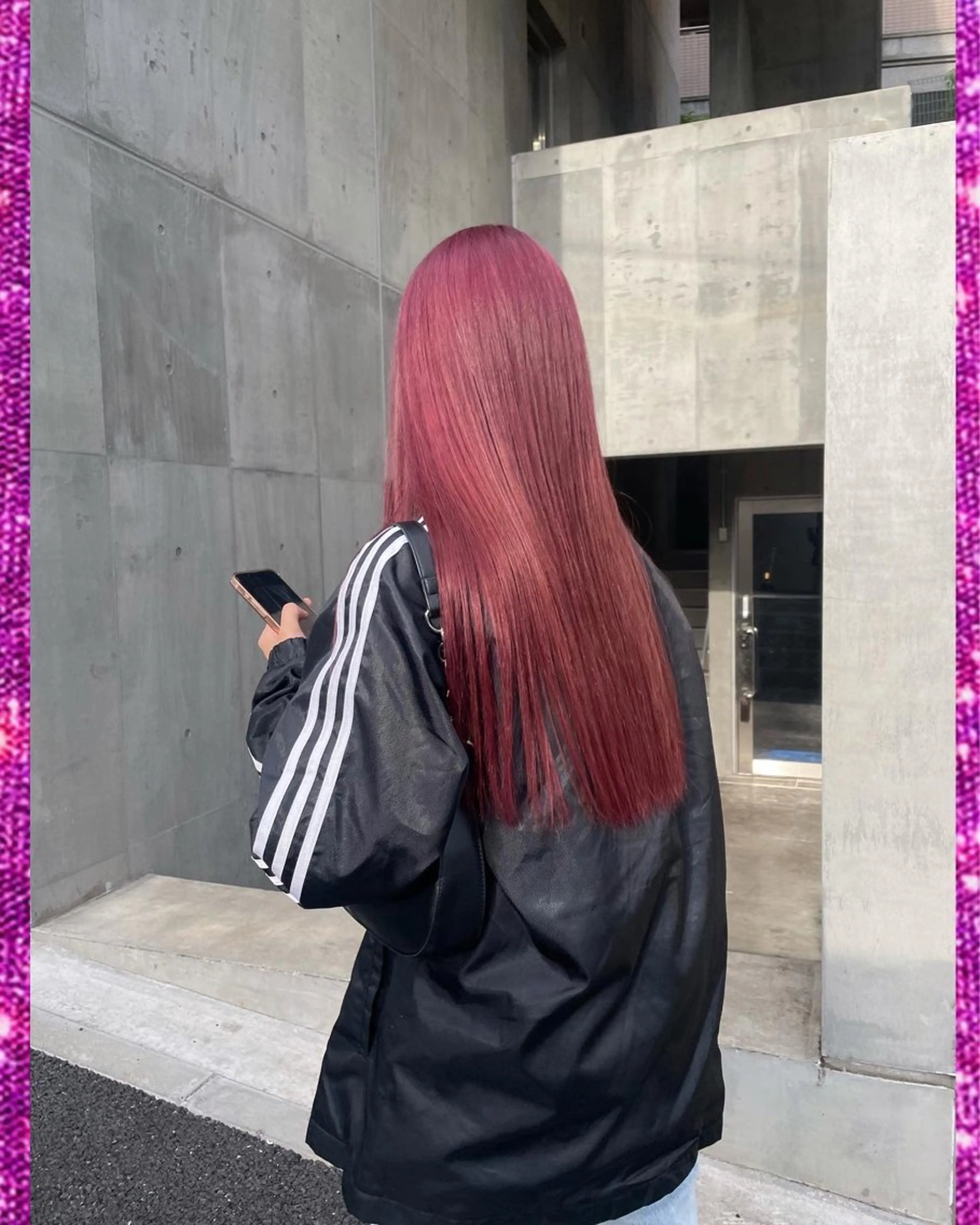 ロング カット ヘアカラー 🍭ハイトーン/ デザインカラー🦄のヘアスタイル