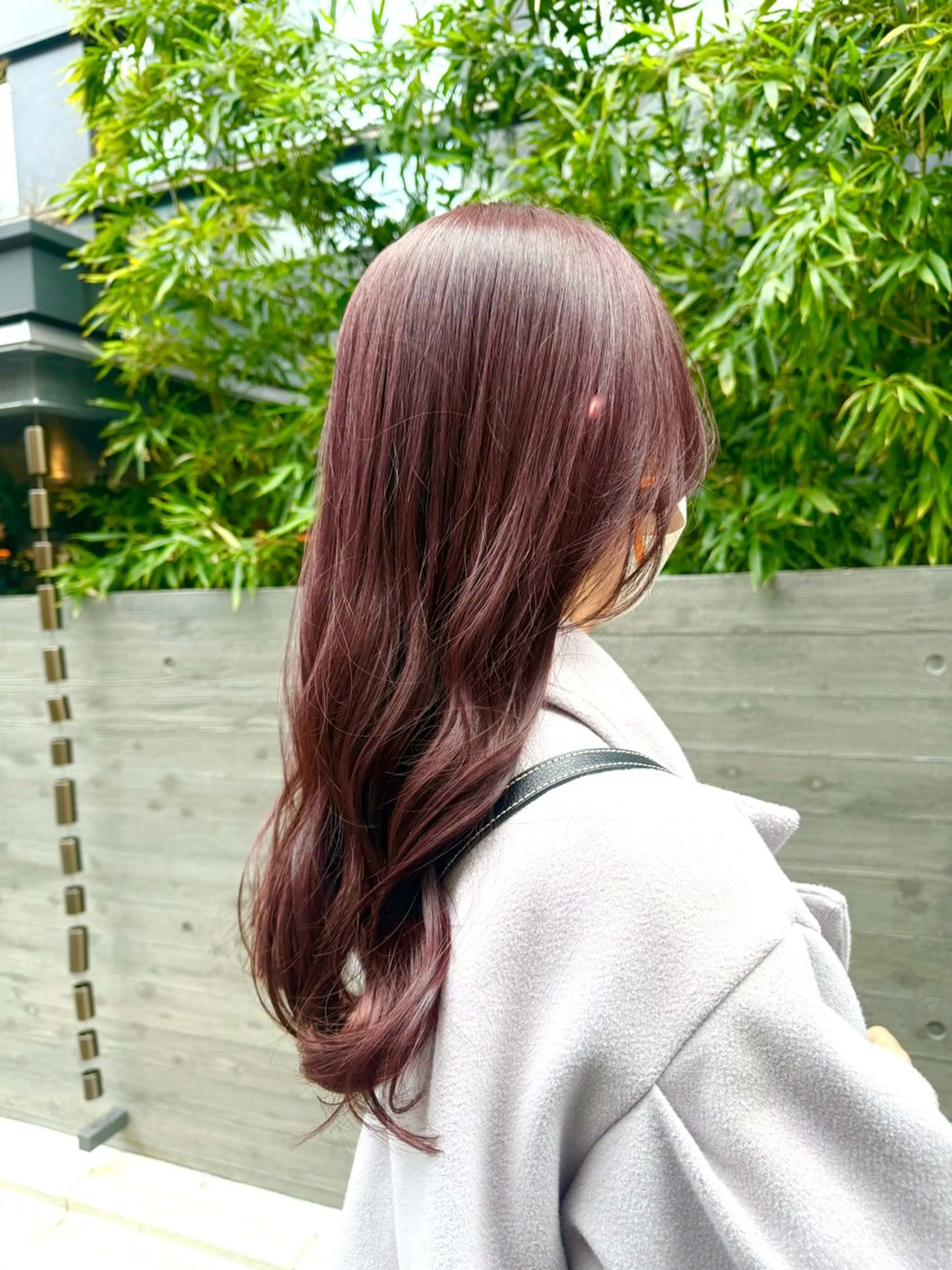 ロング カラー ブラウンカラー 透明感カラー ピンクカラー ピンクブラウン 髪質改善 カット ヘアカラー トリートメント KINI 髪質改善＆艶髪のヘアスタイル