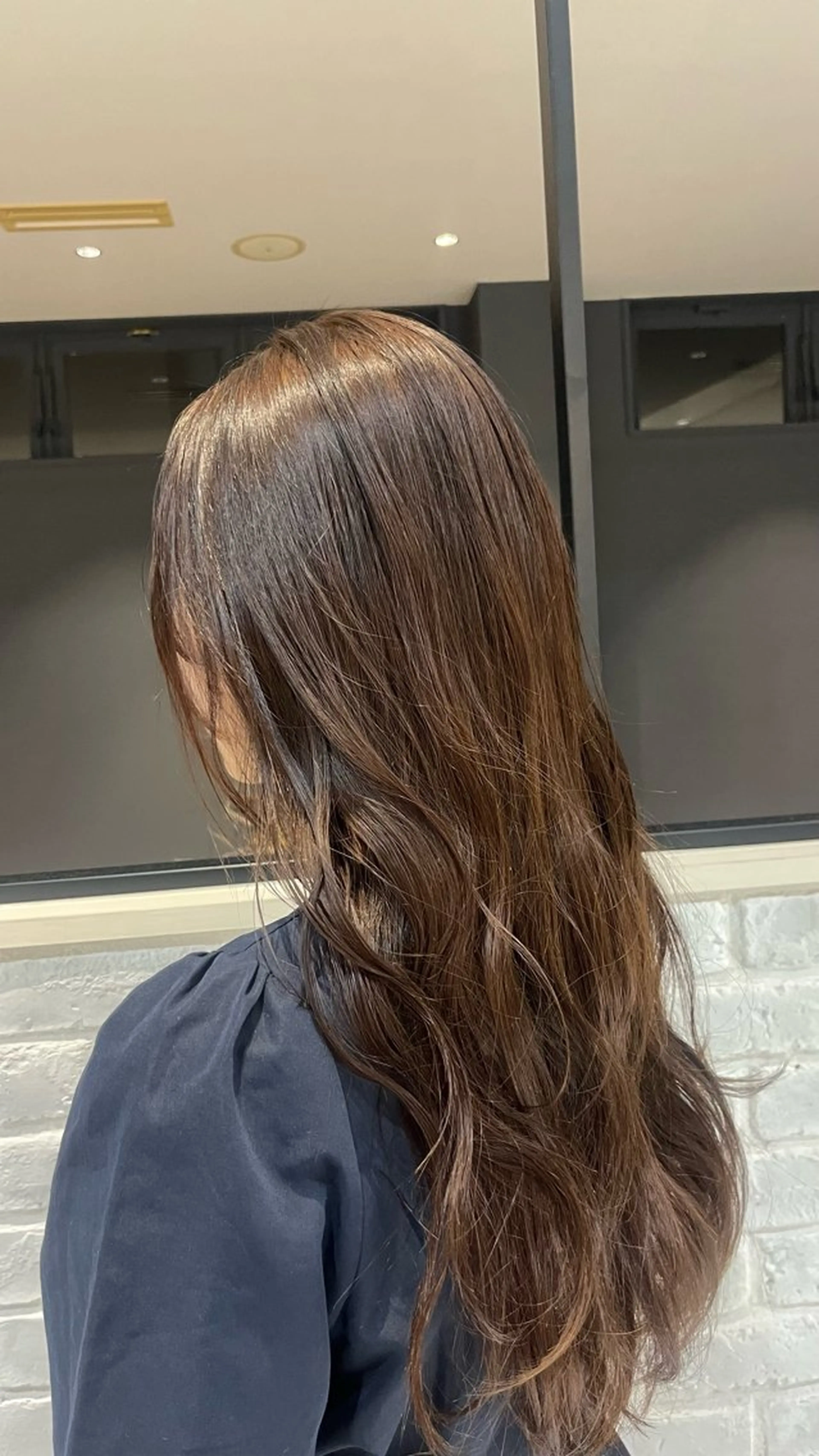 ロング カラー ブラウンカラー レディースパーマ/ 長久手/フウカのヘアスタイル