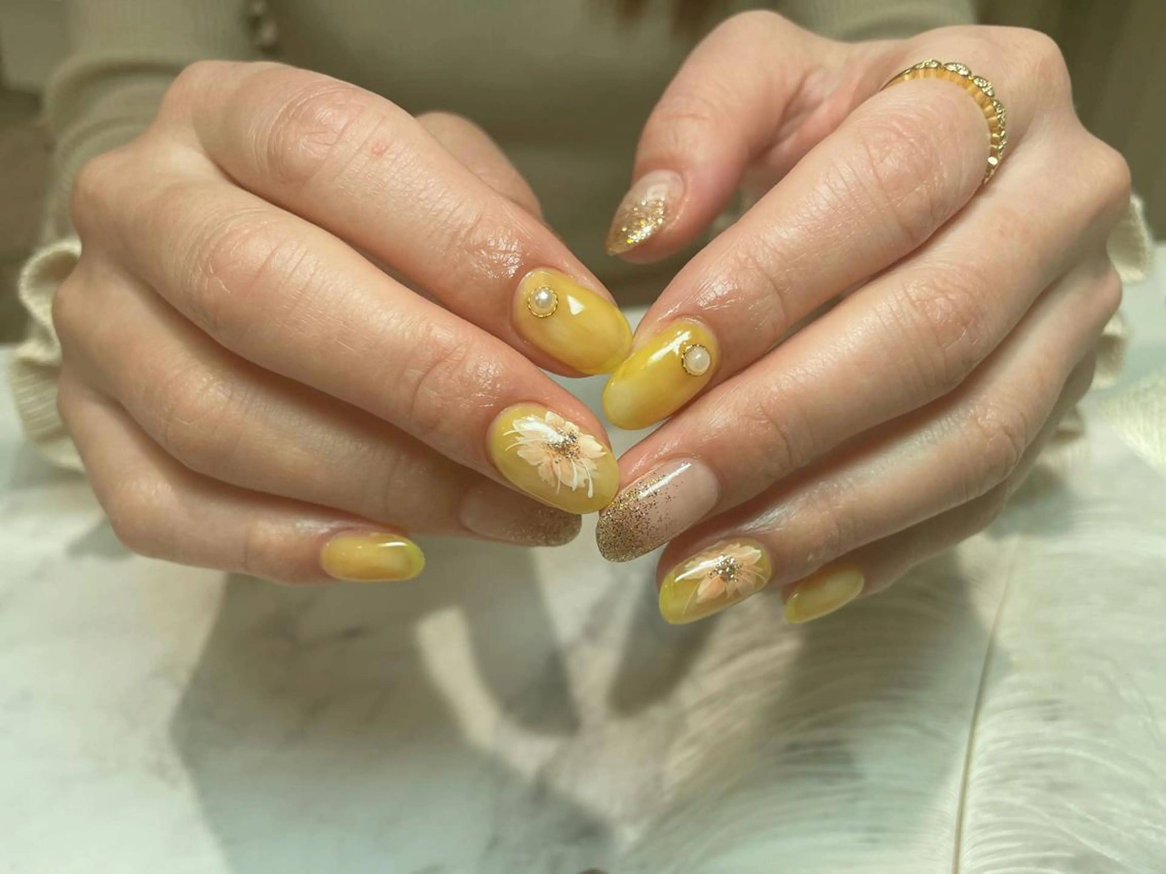 ネイル フラワーネイル ハンドネイル Aing nail所属・Aing nail 澤瀬のネイルデザイン