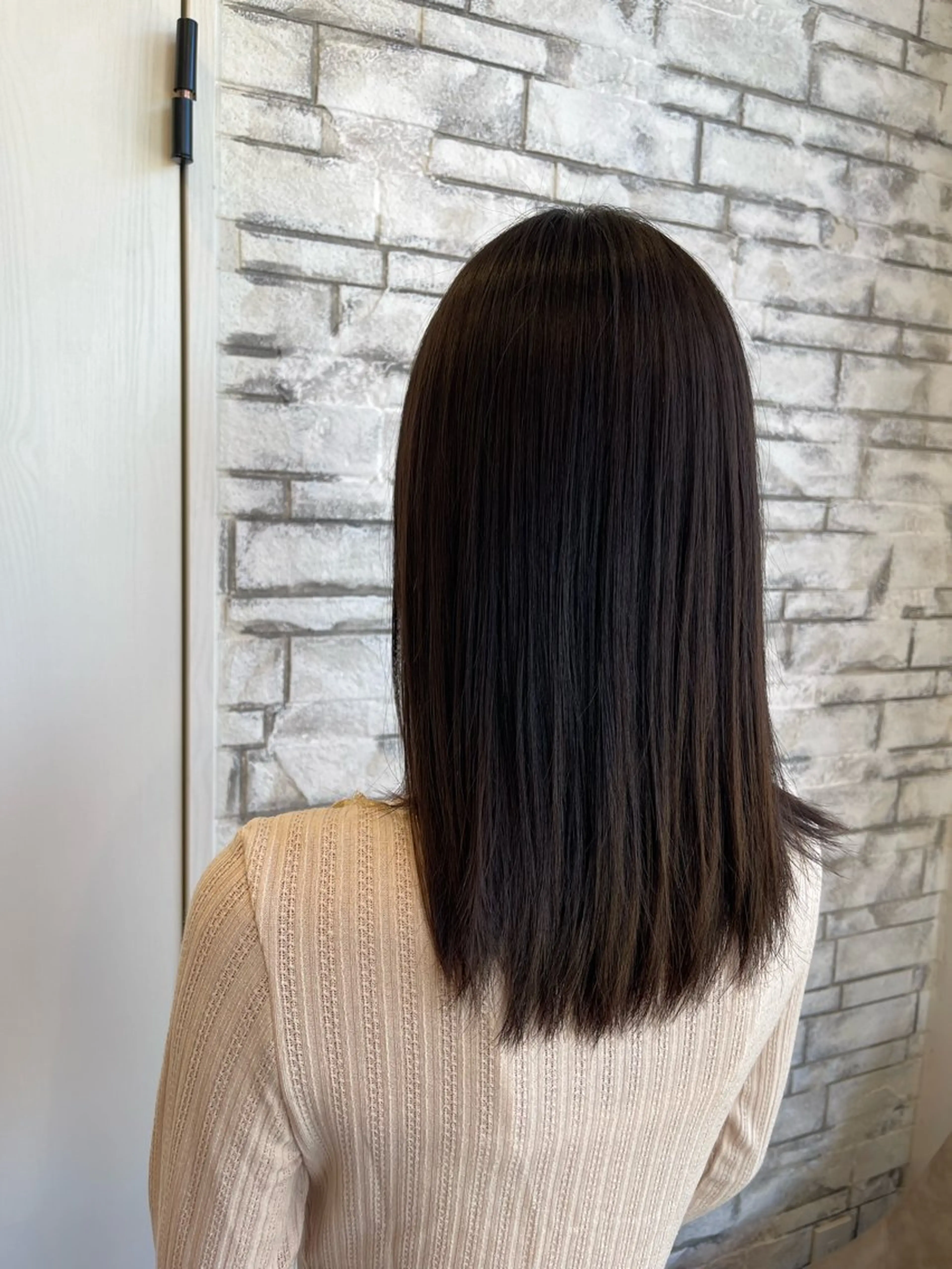 前髪縮毛矯正の写真