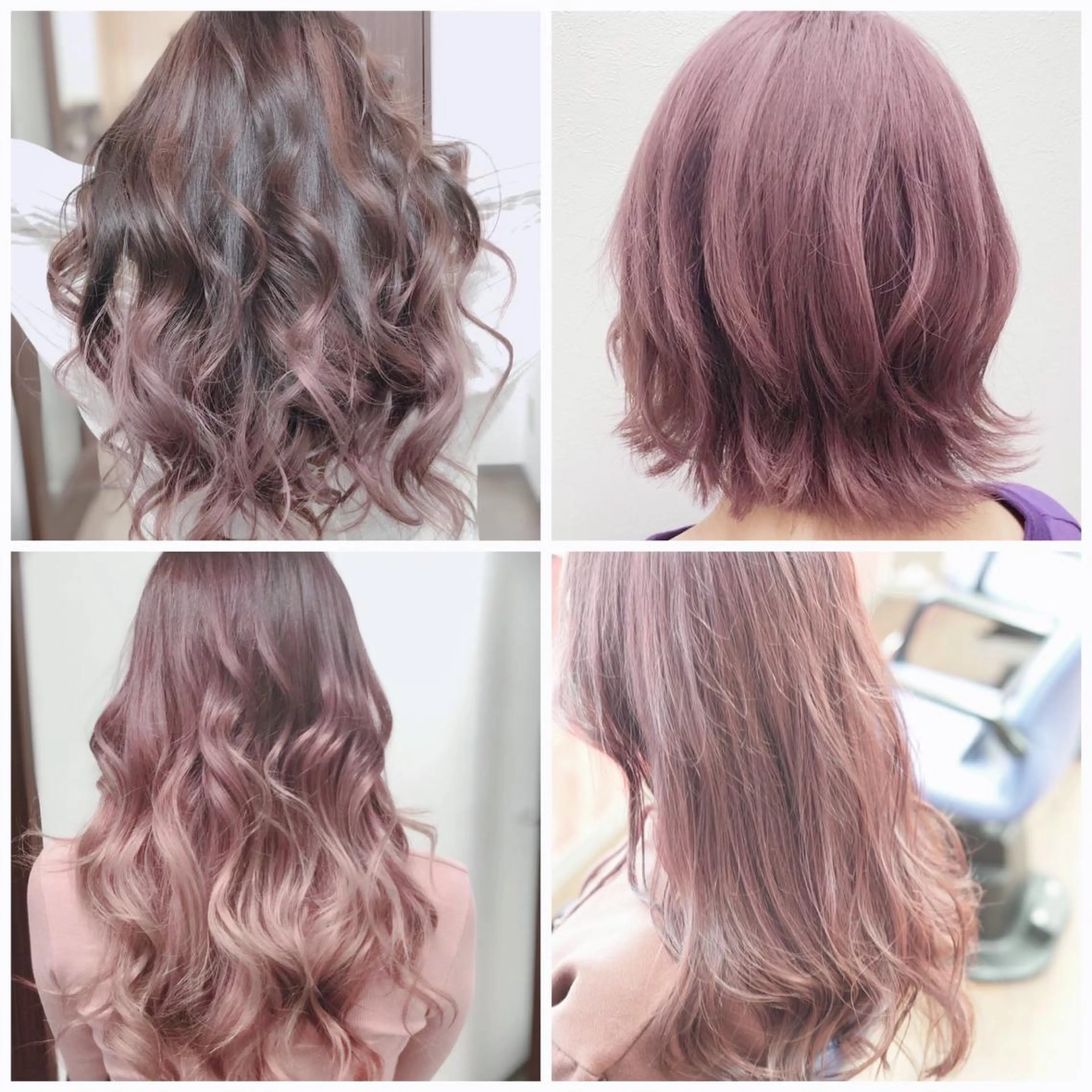 ロング カラー ピンクカラー ヤナ マネージャーのヘアスタイル