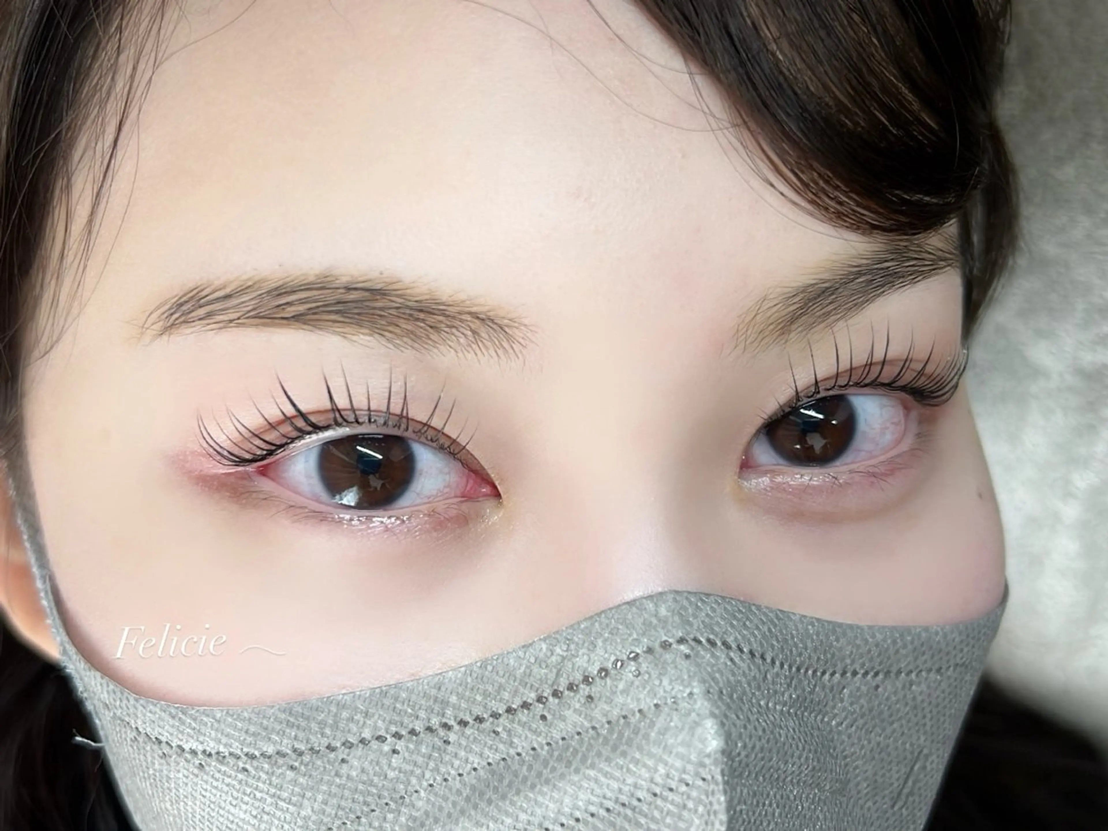 マツエク・マツパ パリジェンヌラッシュリフト マツパ Felicie＊ Sayakaのマツエク・マツパデザイン