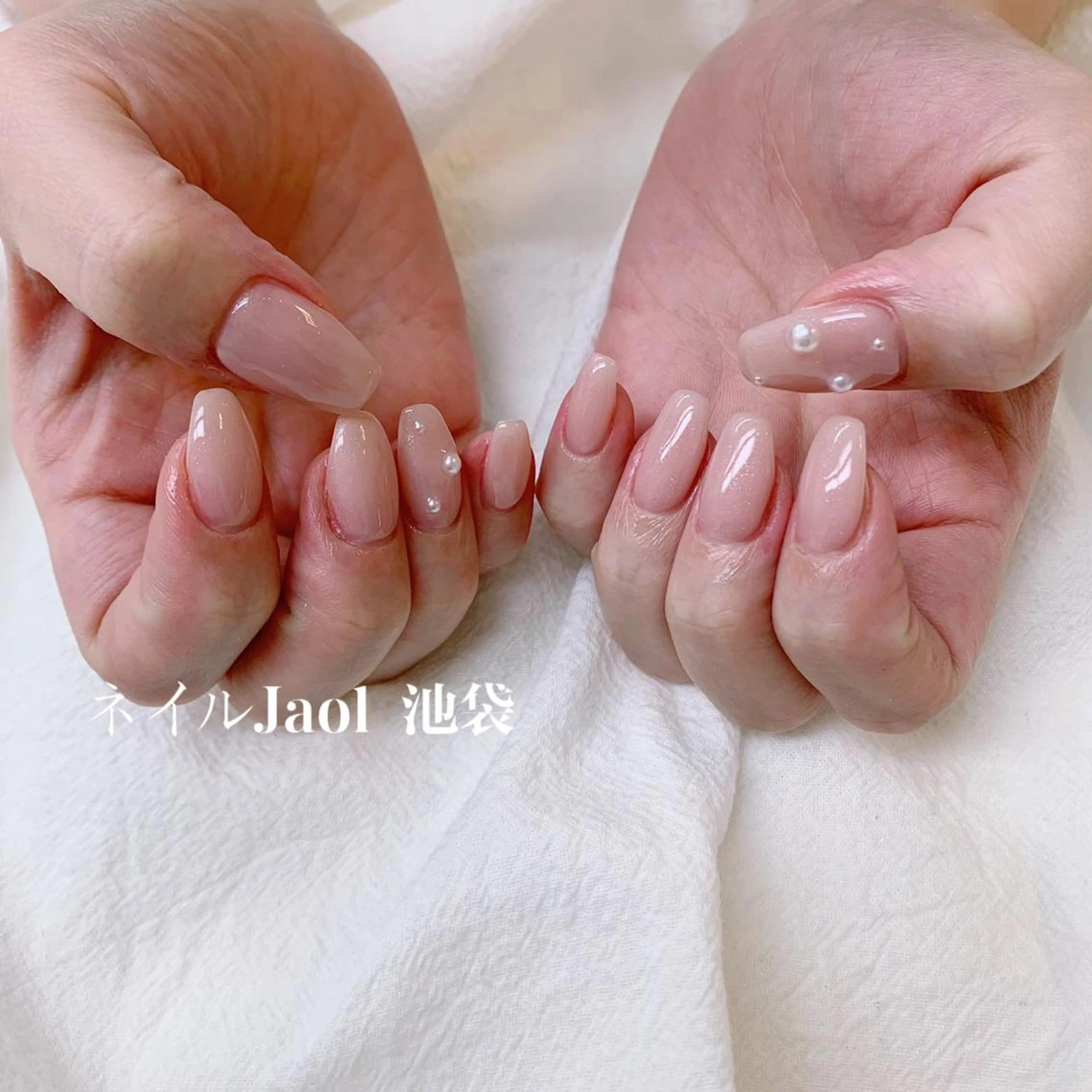 セミロング ハンドネイル ネイルJaol 池袋のネイルデザイン