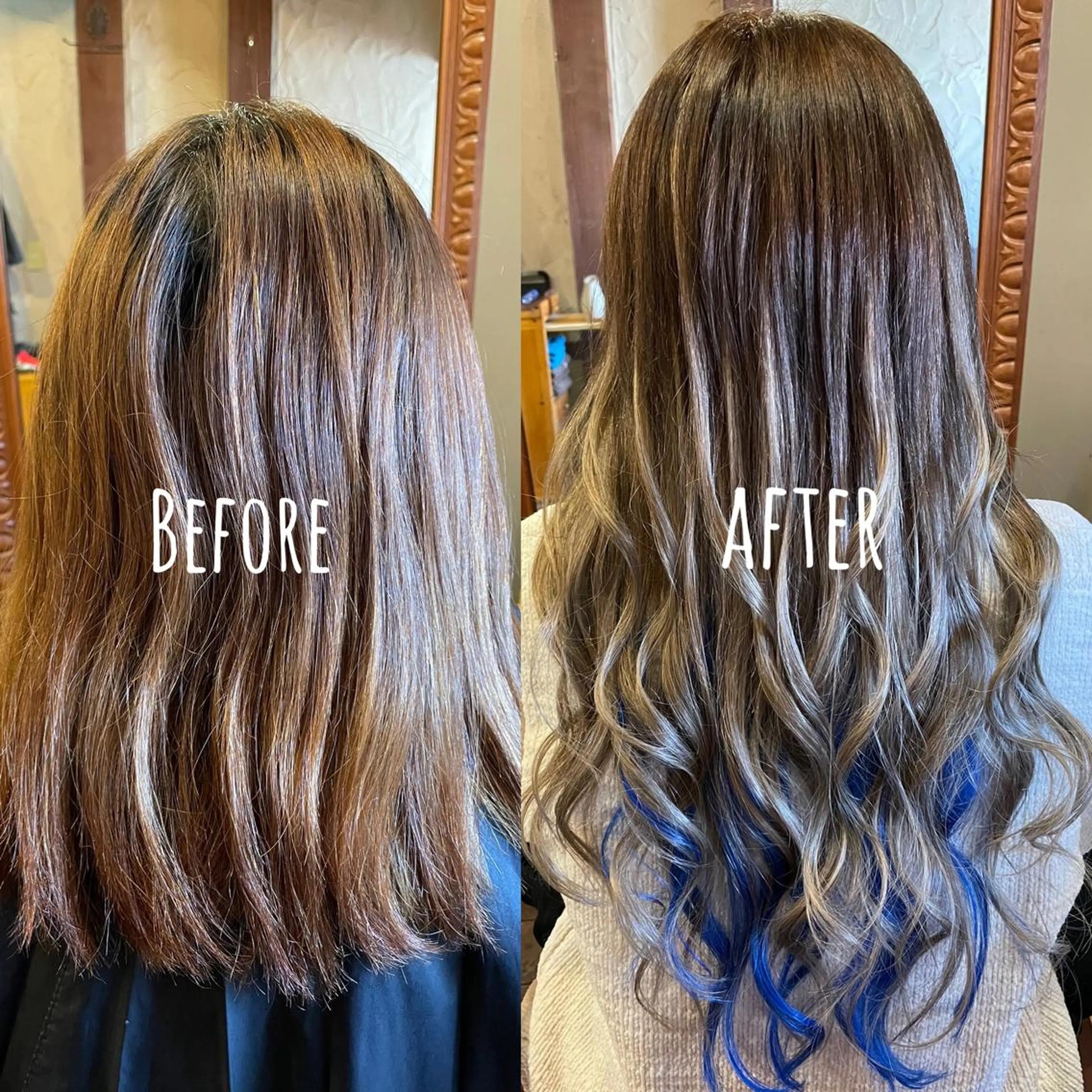 ロング シールエクステ エクステ ロング カット ヘアカラー エクステ ❤️MASAKO❤️ 🌸🩷エクステ🩷のヘアスタイル