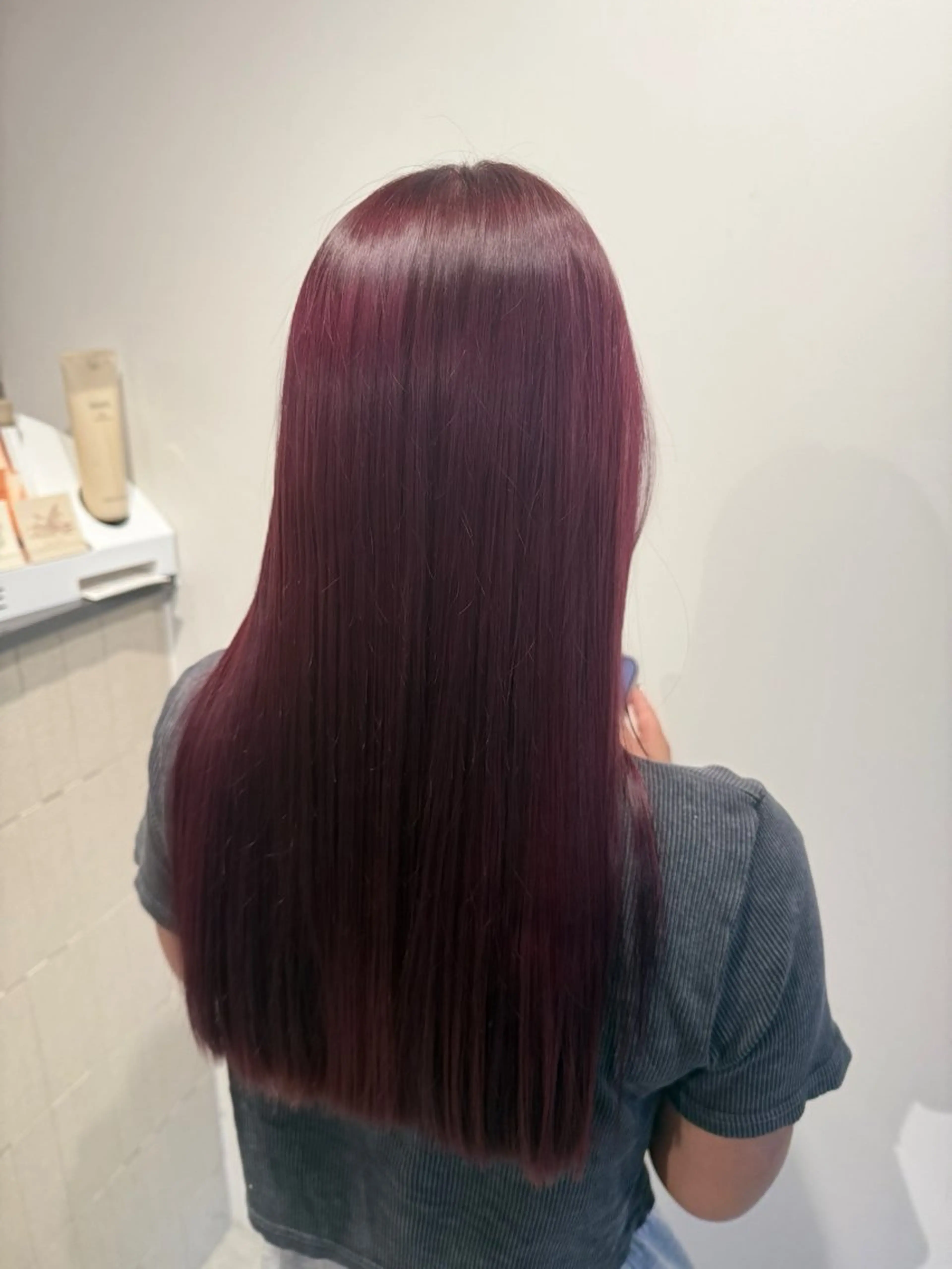 ロング ヘアカラー トリートメント 井手上 陽菜のヘアスタイル