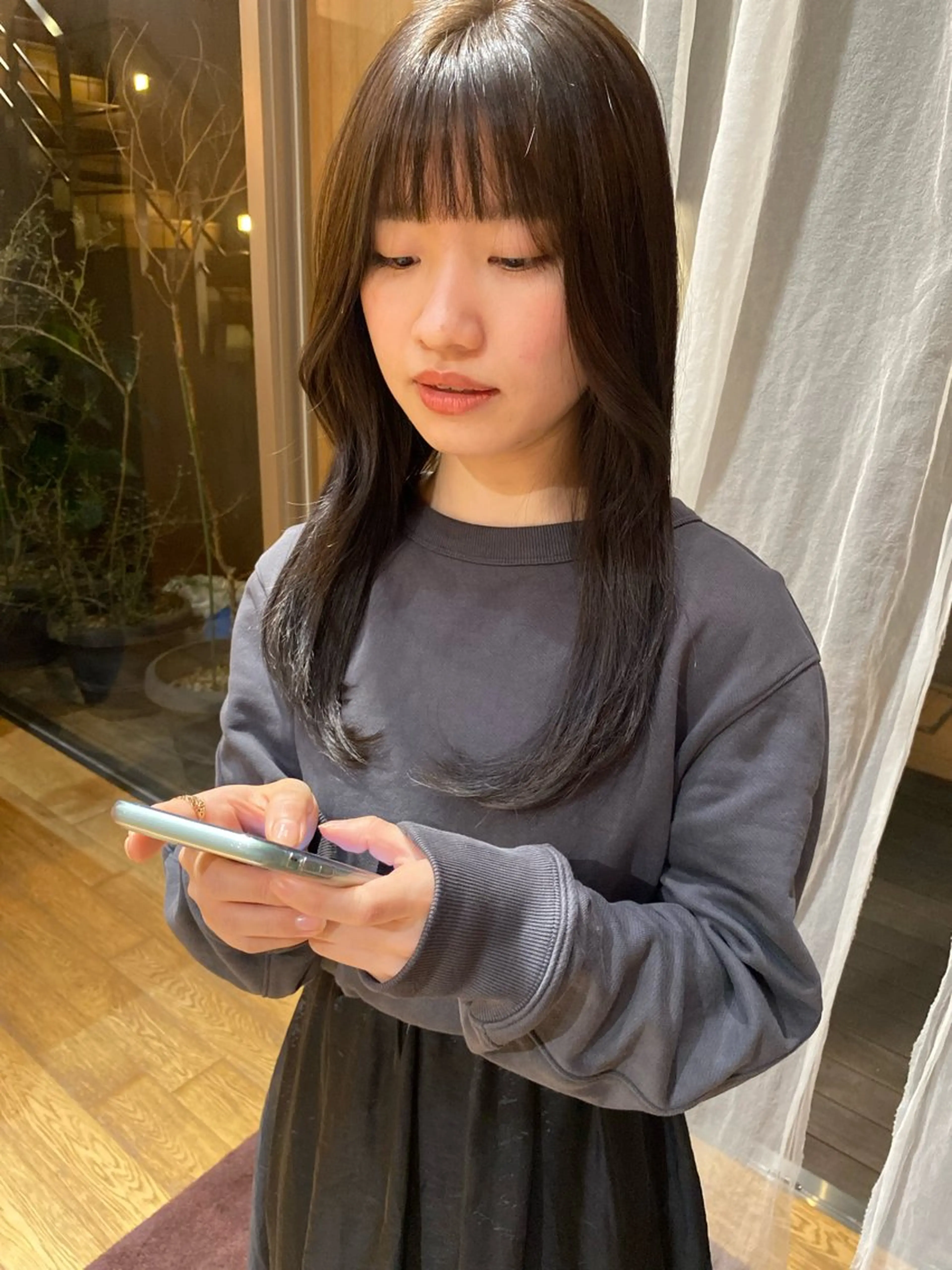 セミロング カラー 🎗️【ヘアセット 美眉】吉川玲🎗️のヘアスタイル