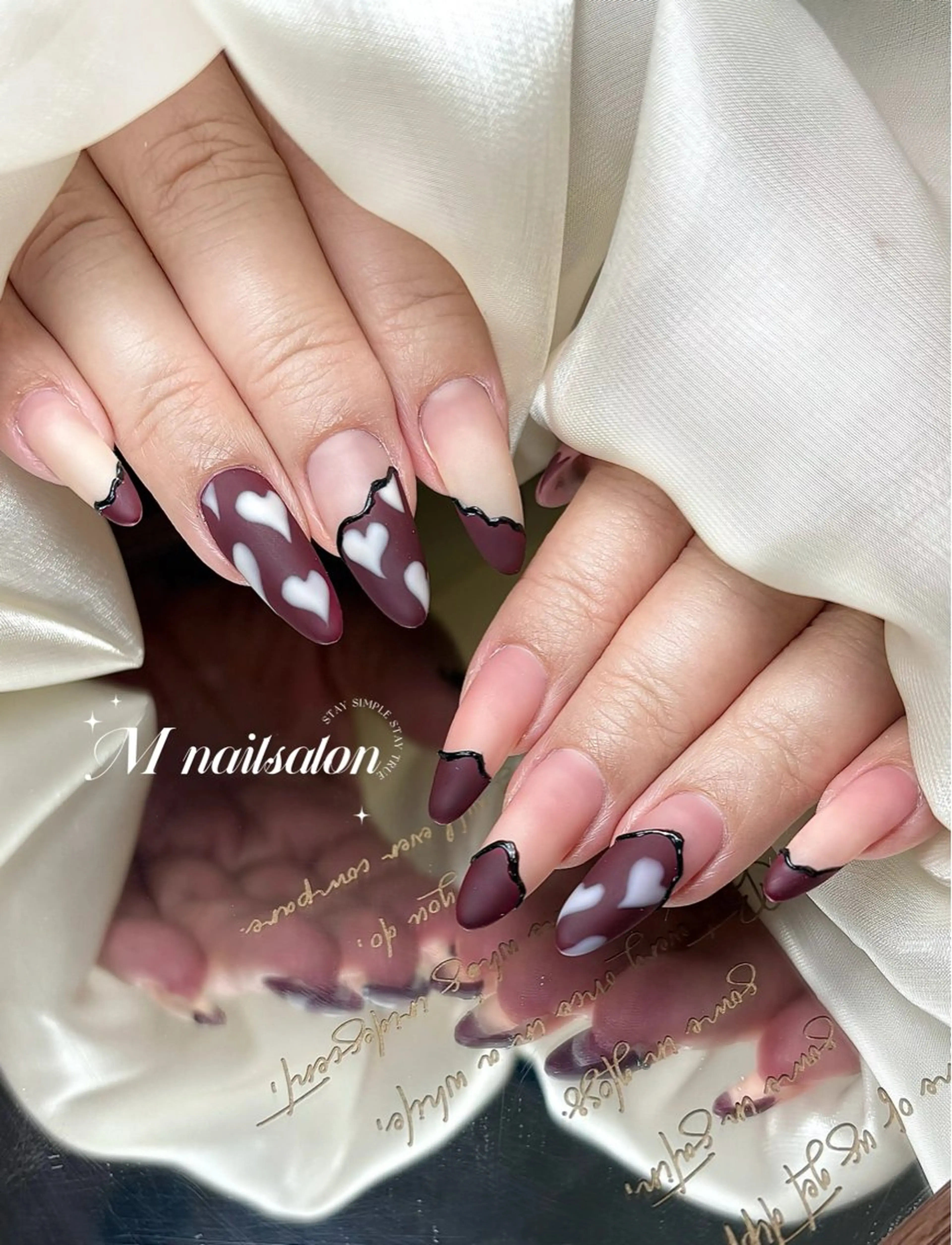 ネイル ハンドネイル M🌷nail 長さだし専門店のネイルデザイン