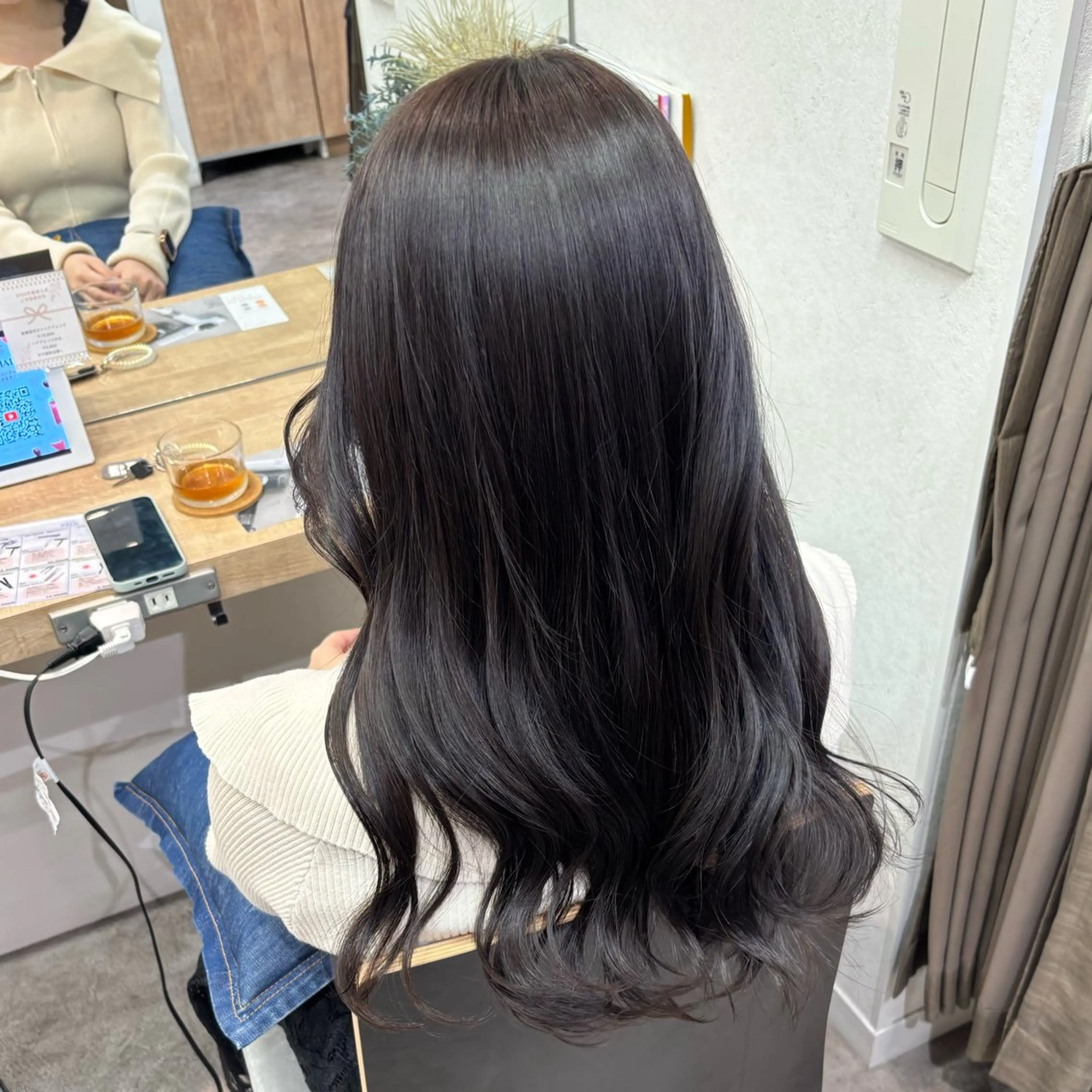 カラー ヘアカラー トリートメント 艶感カラー/オリーブ アレンジ：♡のヘアスタイル