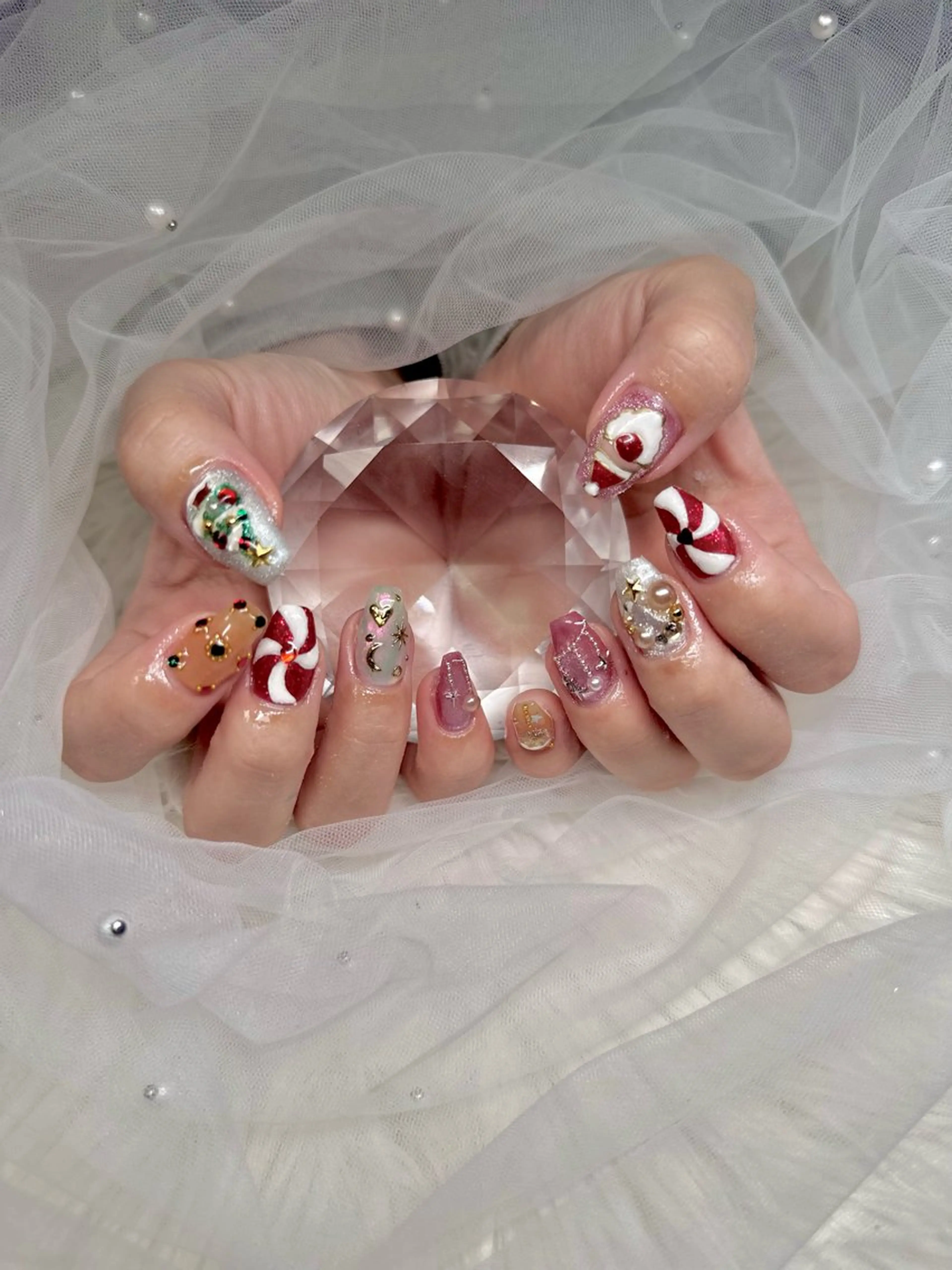ネイル 冬ネイル クリスマス ハンドネイル JillNails Niinaのネイルデザイン