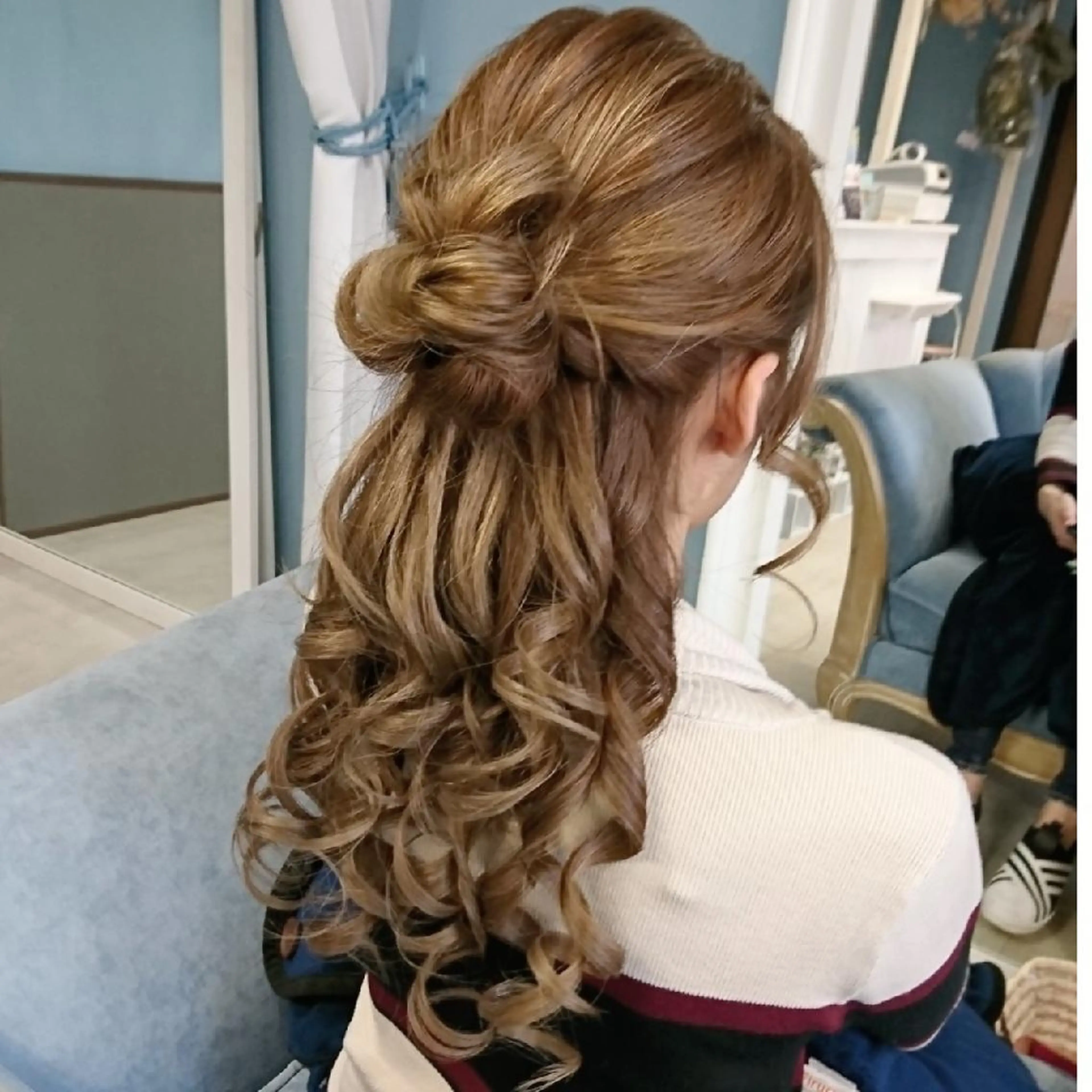 ロング ヘアアレンジ ハーフアップ cell所属・植田 真理のエステ・リラクイメージ