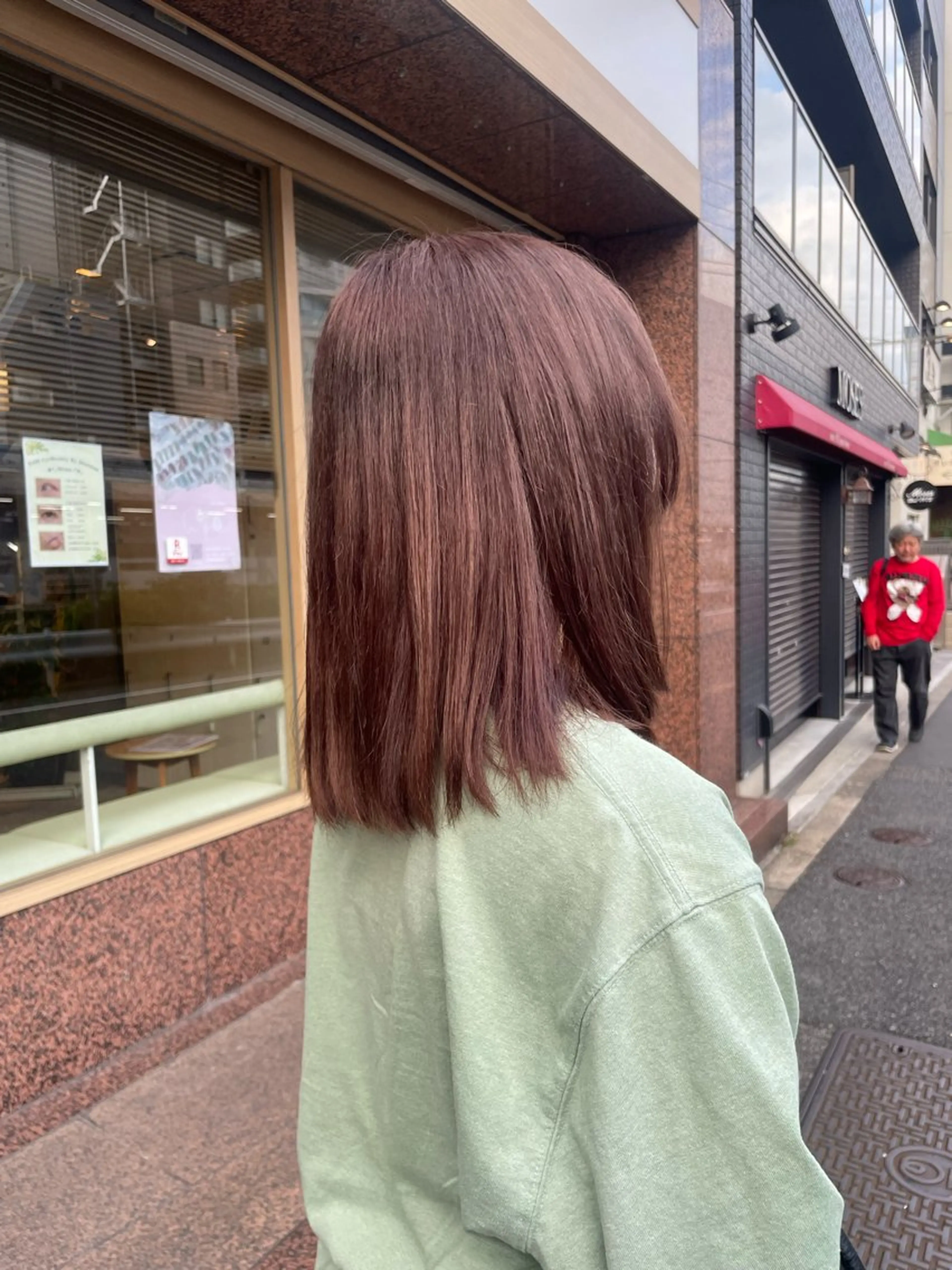 ミディアム カラー ブリーチ ブラウンカラー ショコラブラウン 髪質改善/Bloss om🌷高橋沙衣のヘアスタイル