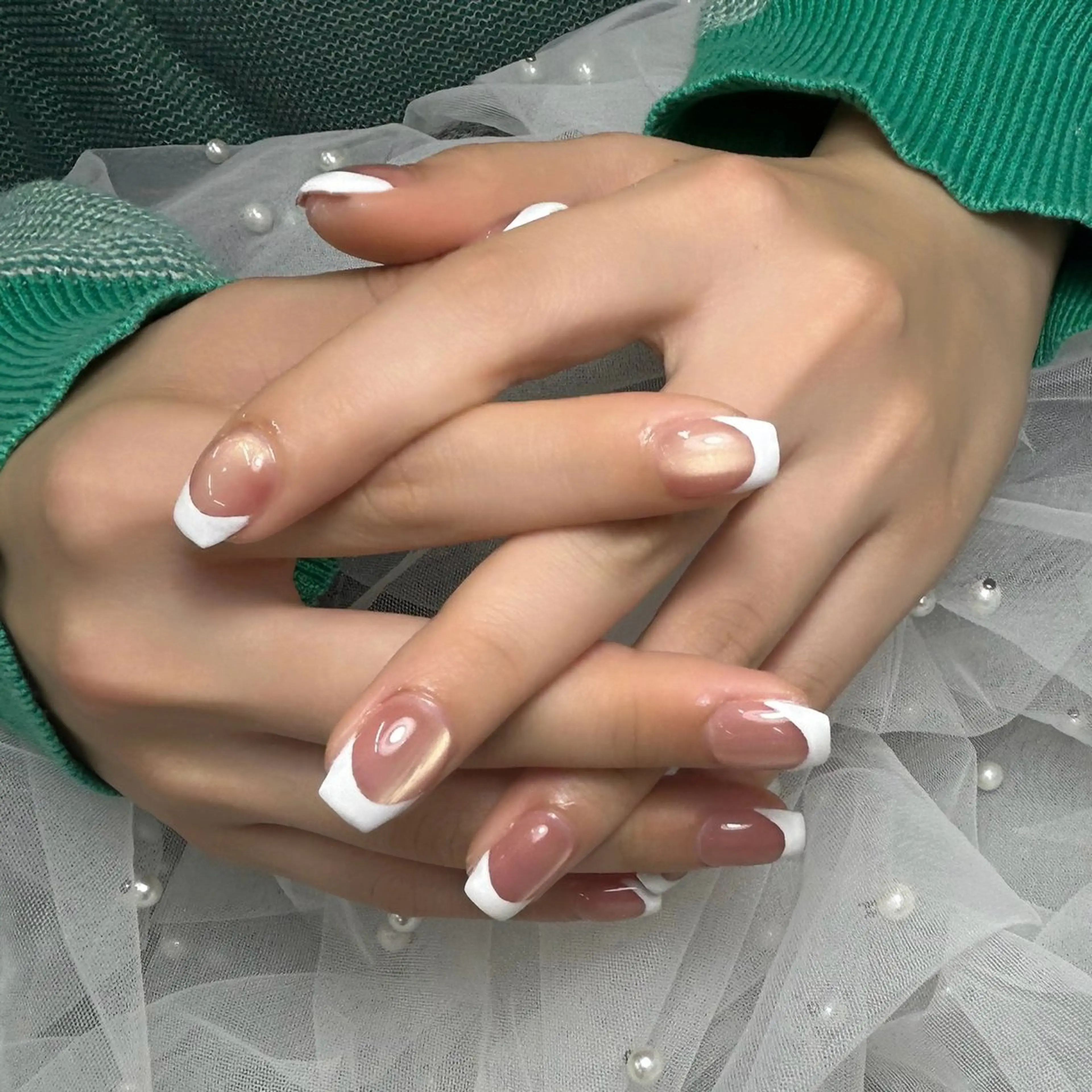 ネイル フレンチネイル ハンドネイル ANNE綾瀬店 eriのネイルデザイン