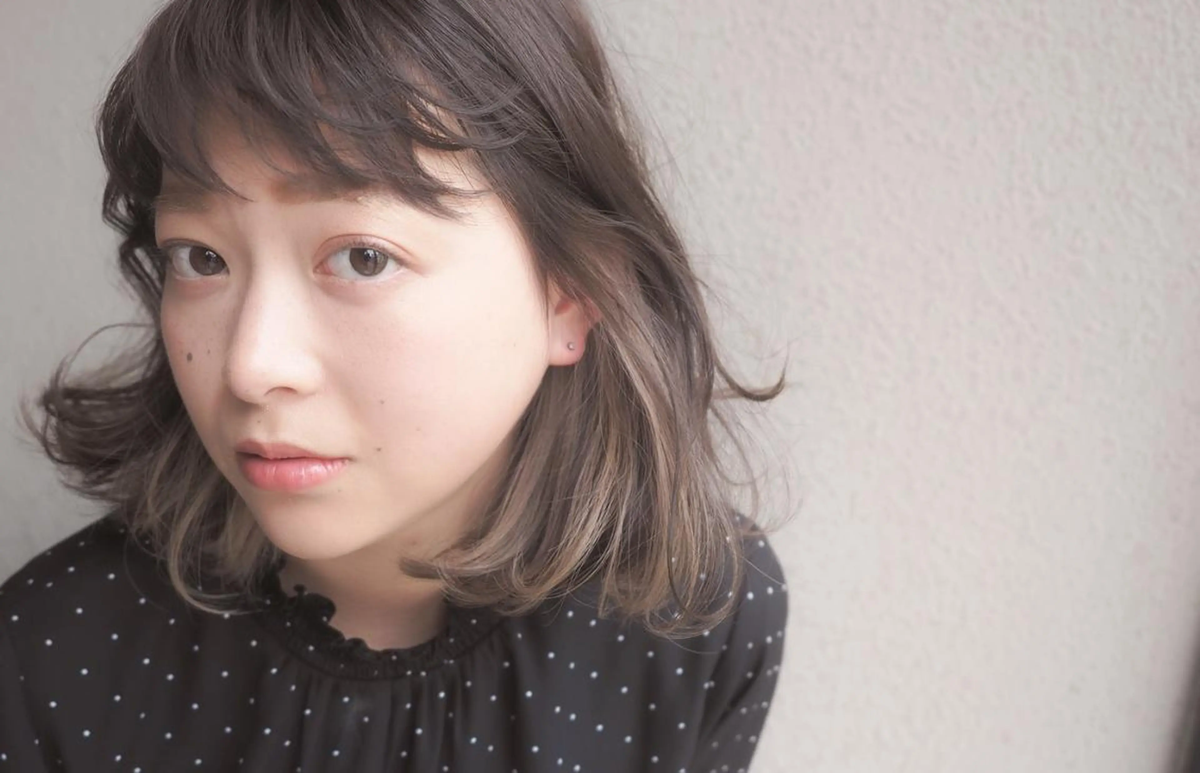 ミディアム カラー SHE. hairdesignのヘアスタイル