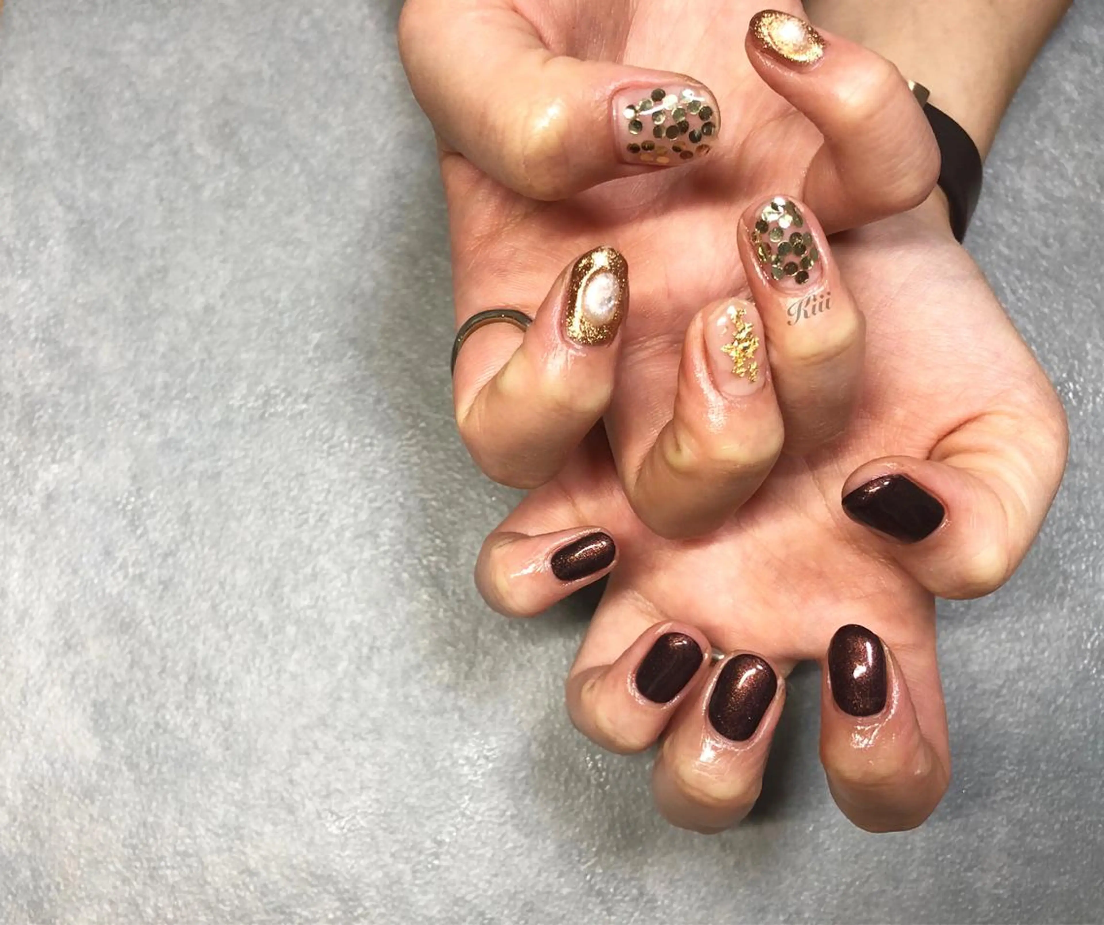 ネイル ハンドネイル フットネイル kiii.__ ✴︎*のネイルデザイン