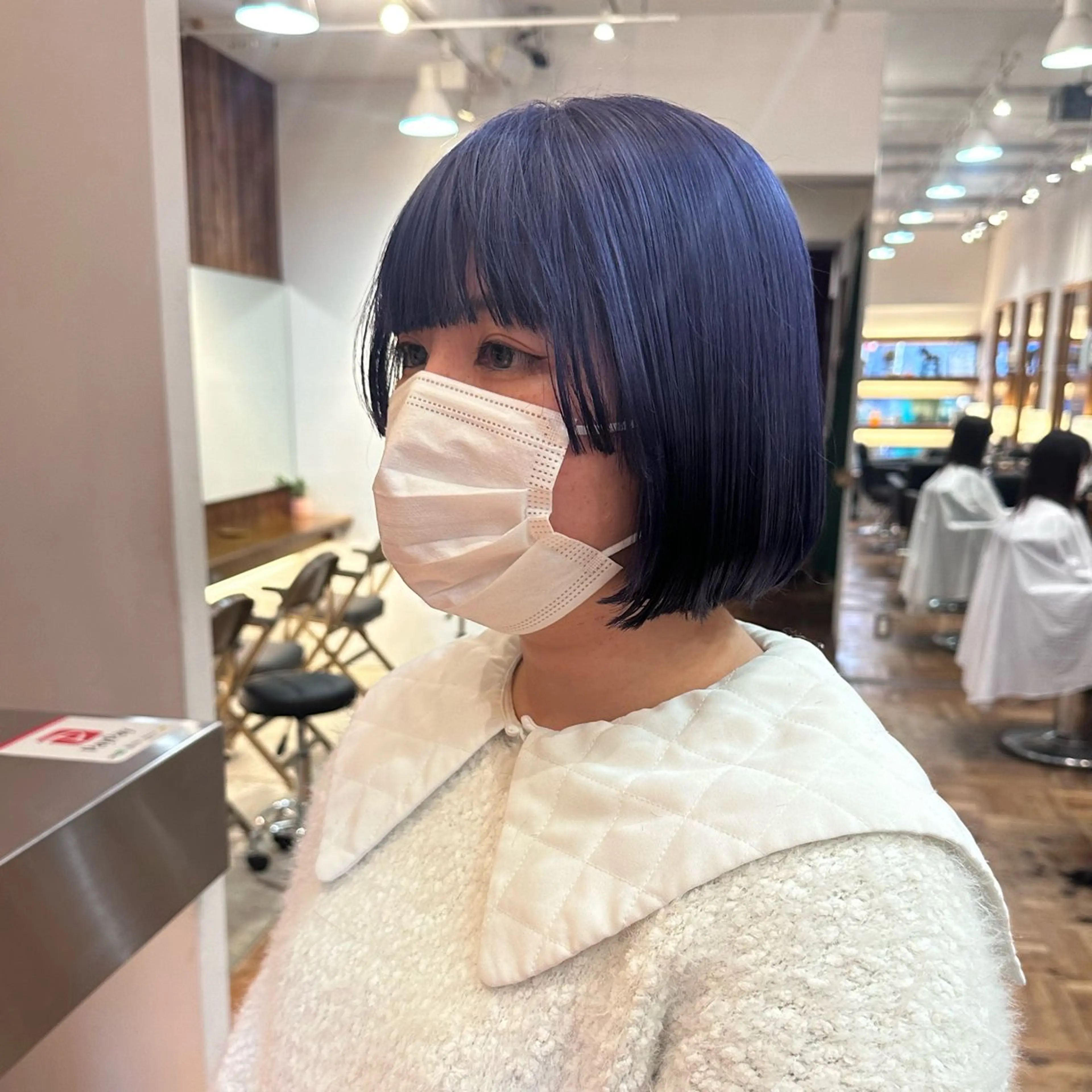 カラー 切りっぱなしボブ ボブ Flor 上大岡 🌱山本一葉🌱のヘアスタイル