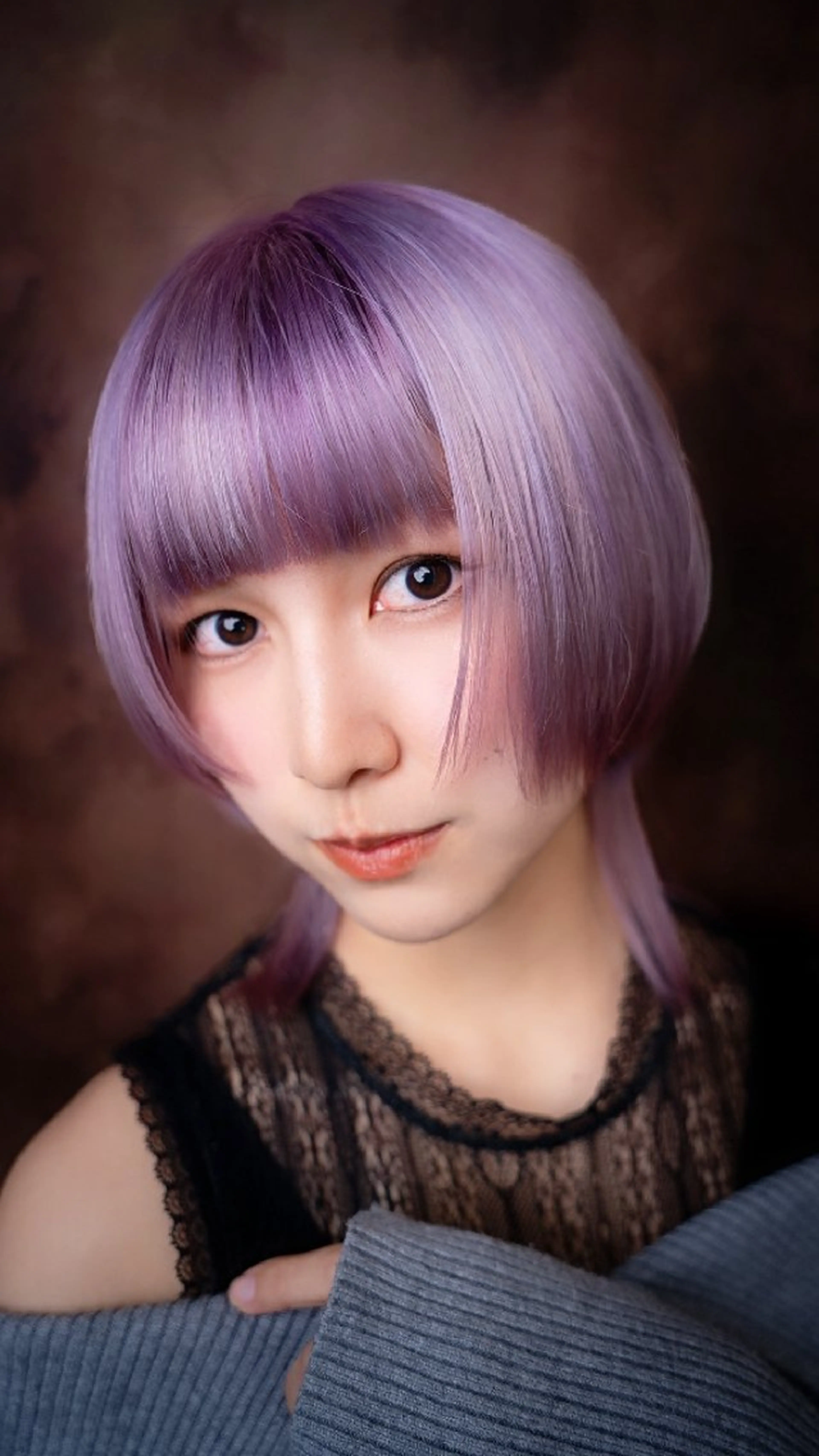 ミディアム カラー ブリーチ ハイトーンカラー 松尾 泰伸のヘアスタイル