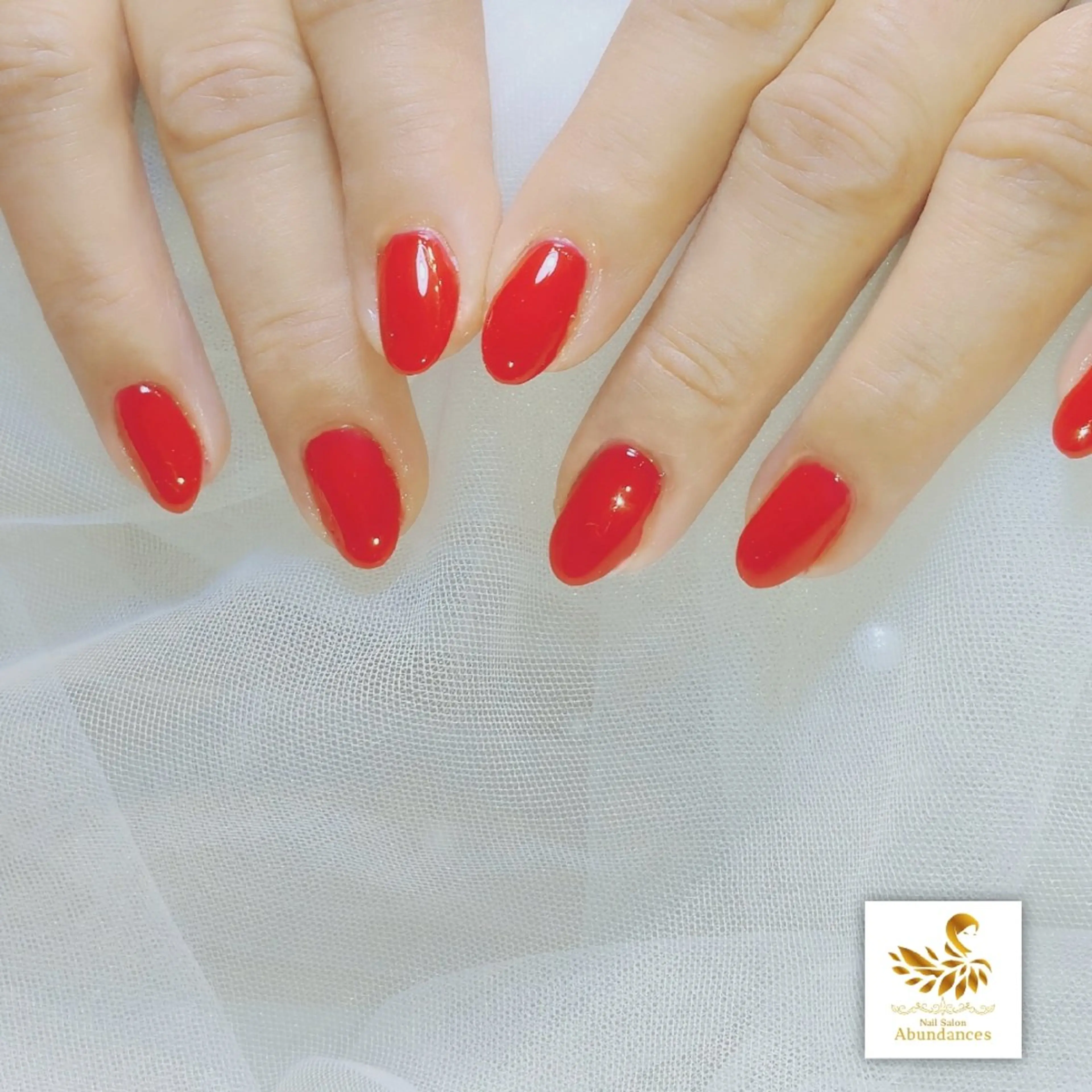 ネイル ワンカラーネイル 冬ネイル クリスマス ハンドネイル 完全予約制個室サロン Abundancesのネイルデザイン