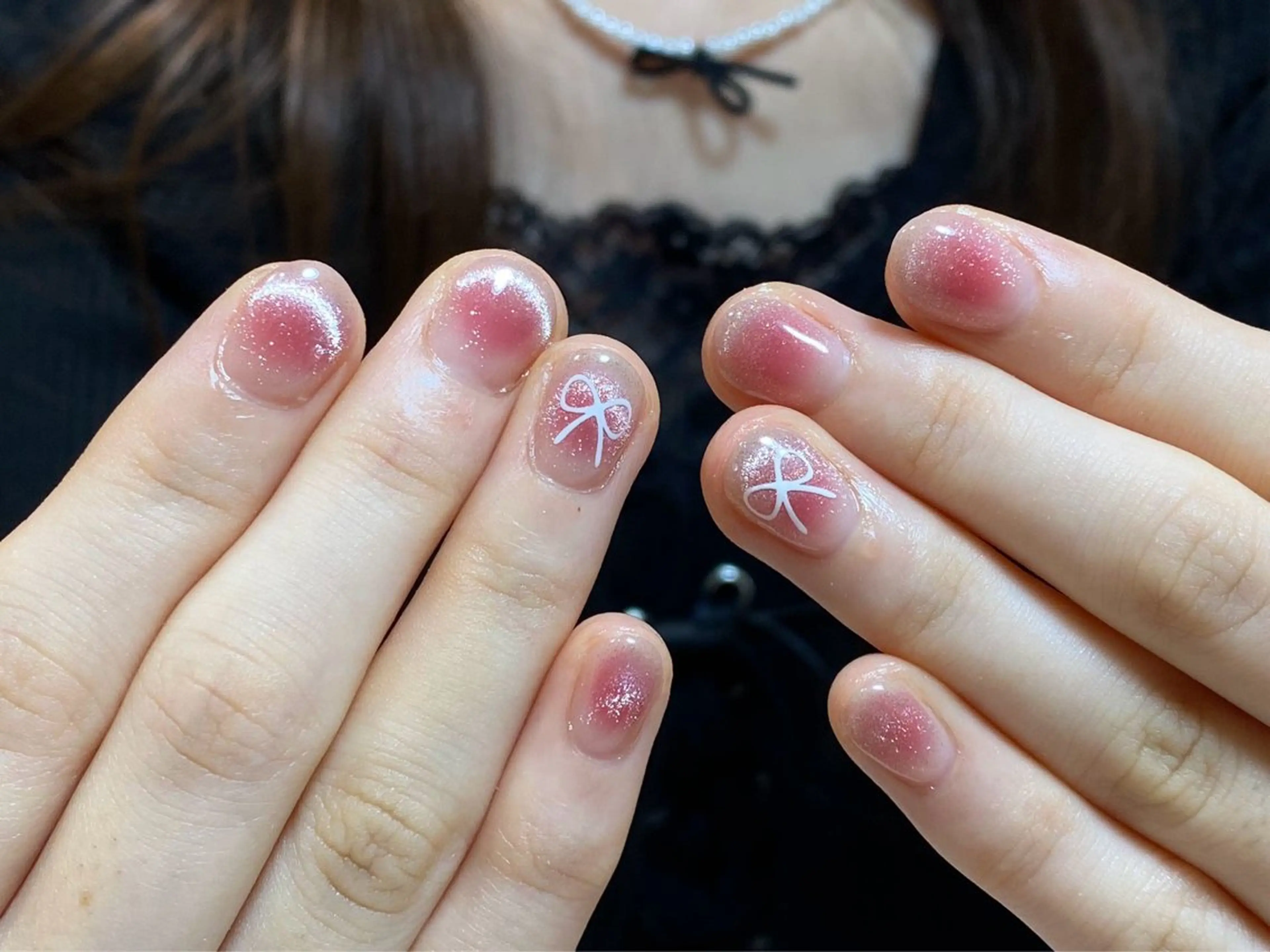 ネイル ワンホンネイル ハンドネイル Venus nail チップ長さだし専門店のネイルデザイン