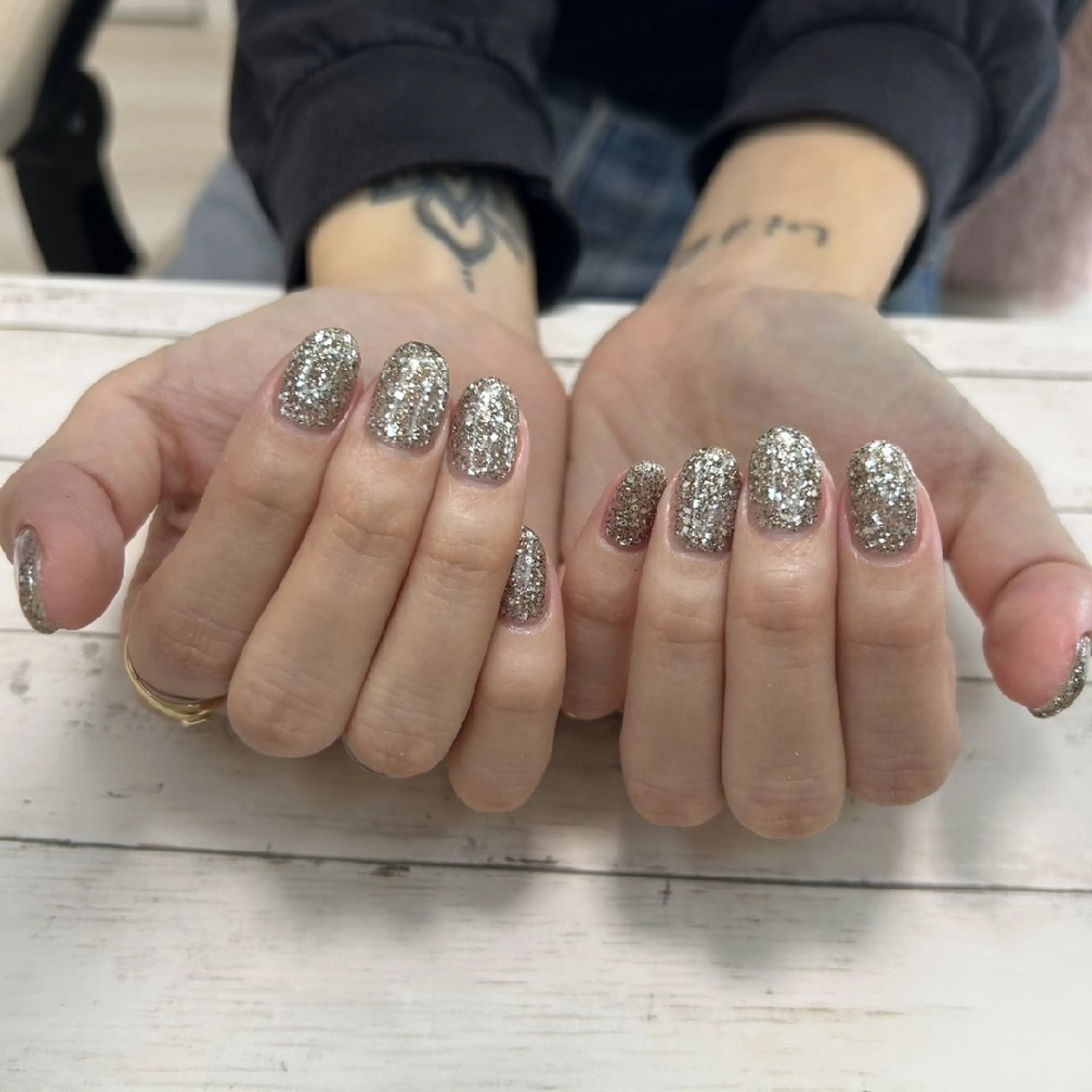 ネイル ラメ(グリッター) ワンカラーネイル ハンドネイル I'S nail 佐野のネイルデザイン