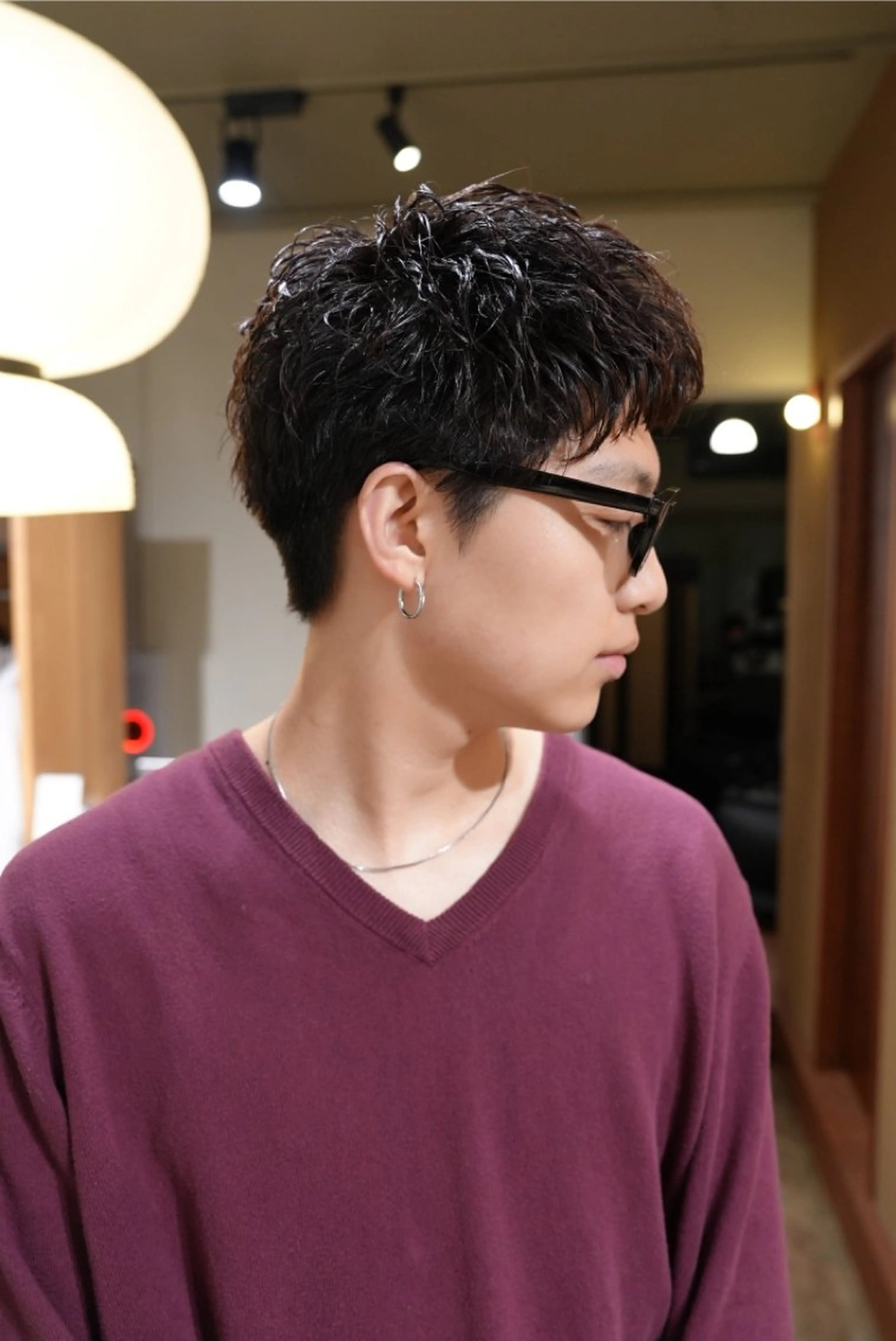 メンズ カット パーマ メンズパーマ いしだ りょうのヘアスタイル