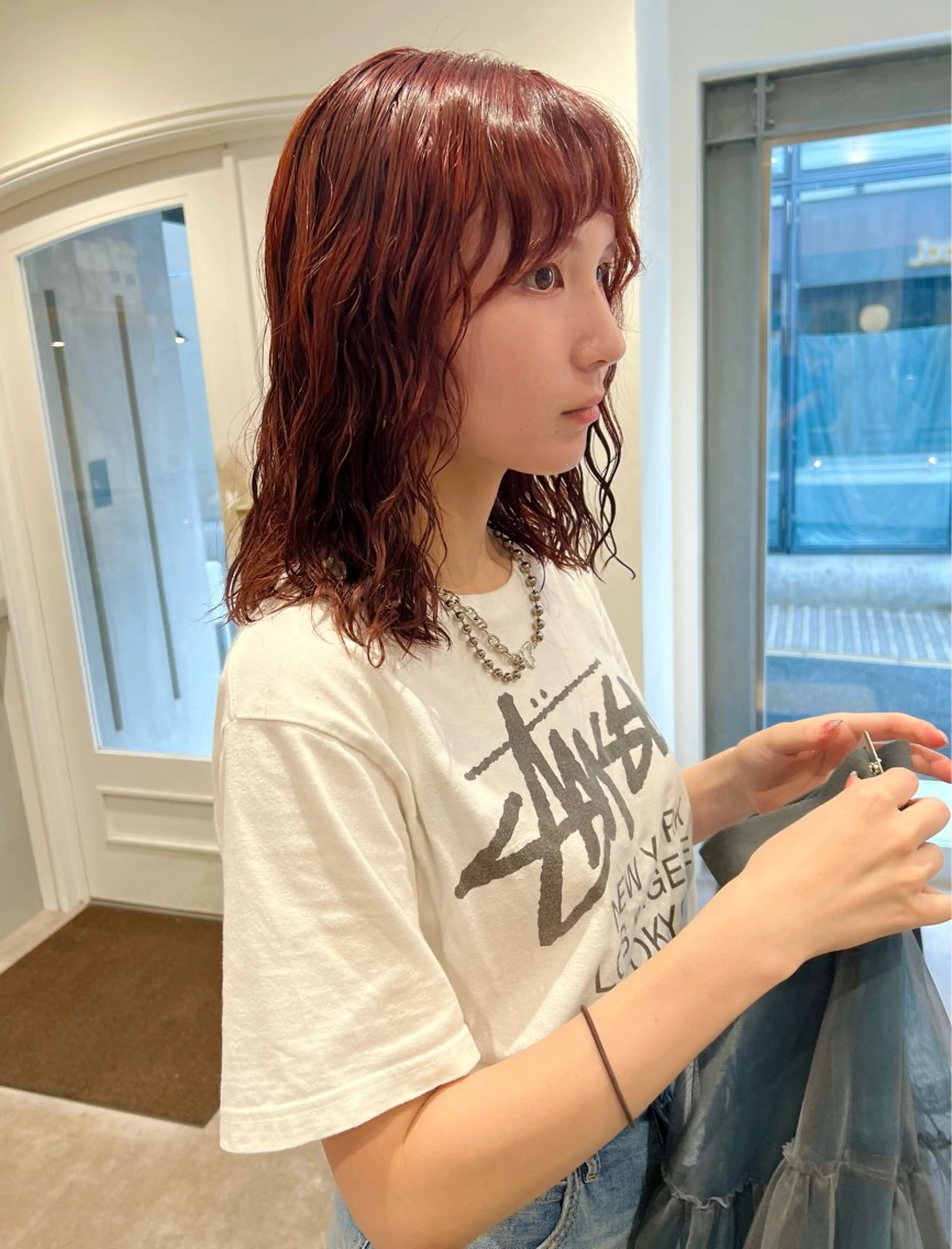 ミディアム カラー パーマ 💎透明感カラー特化 💎TAISEIのヘアスタイル