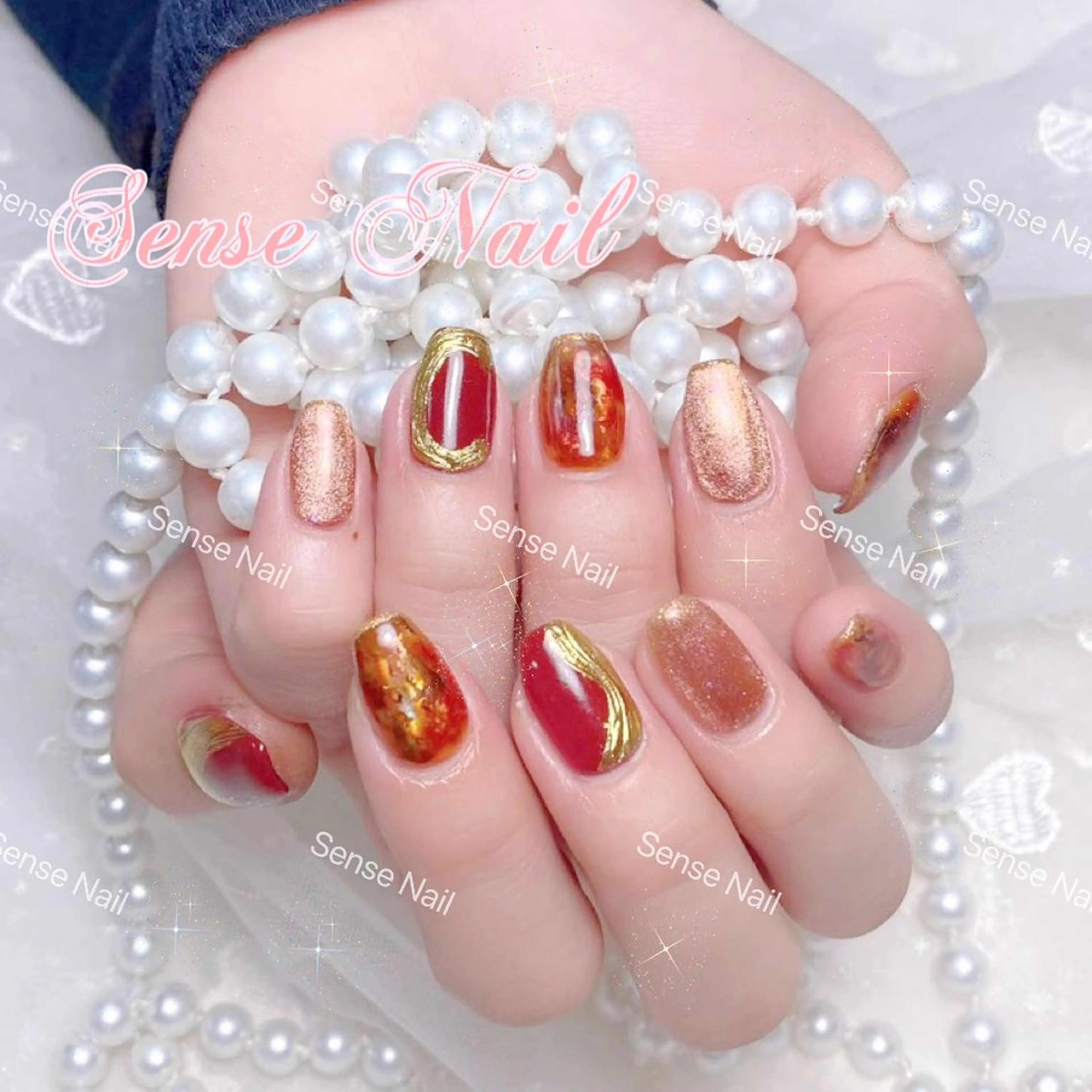 ネイル ハンドネイル ハンドケア 🎀Sense Nail渋谷店🎀のネイルデザイン