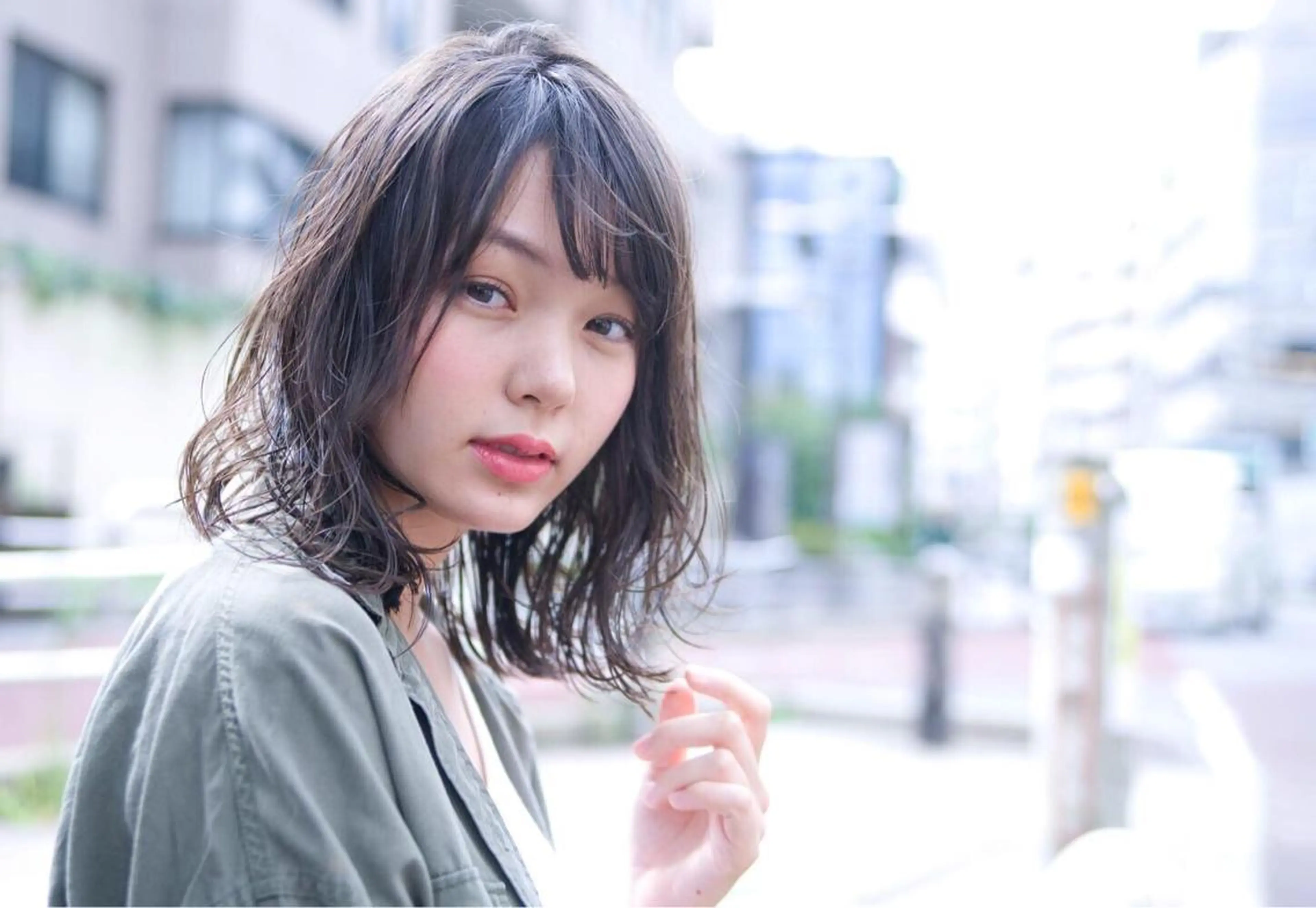 ミディアム カット パーマ トリートメント ヘアセット 髪質改善/艶髪 🫧高橋湧也のヘアスタイル