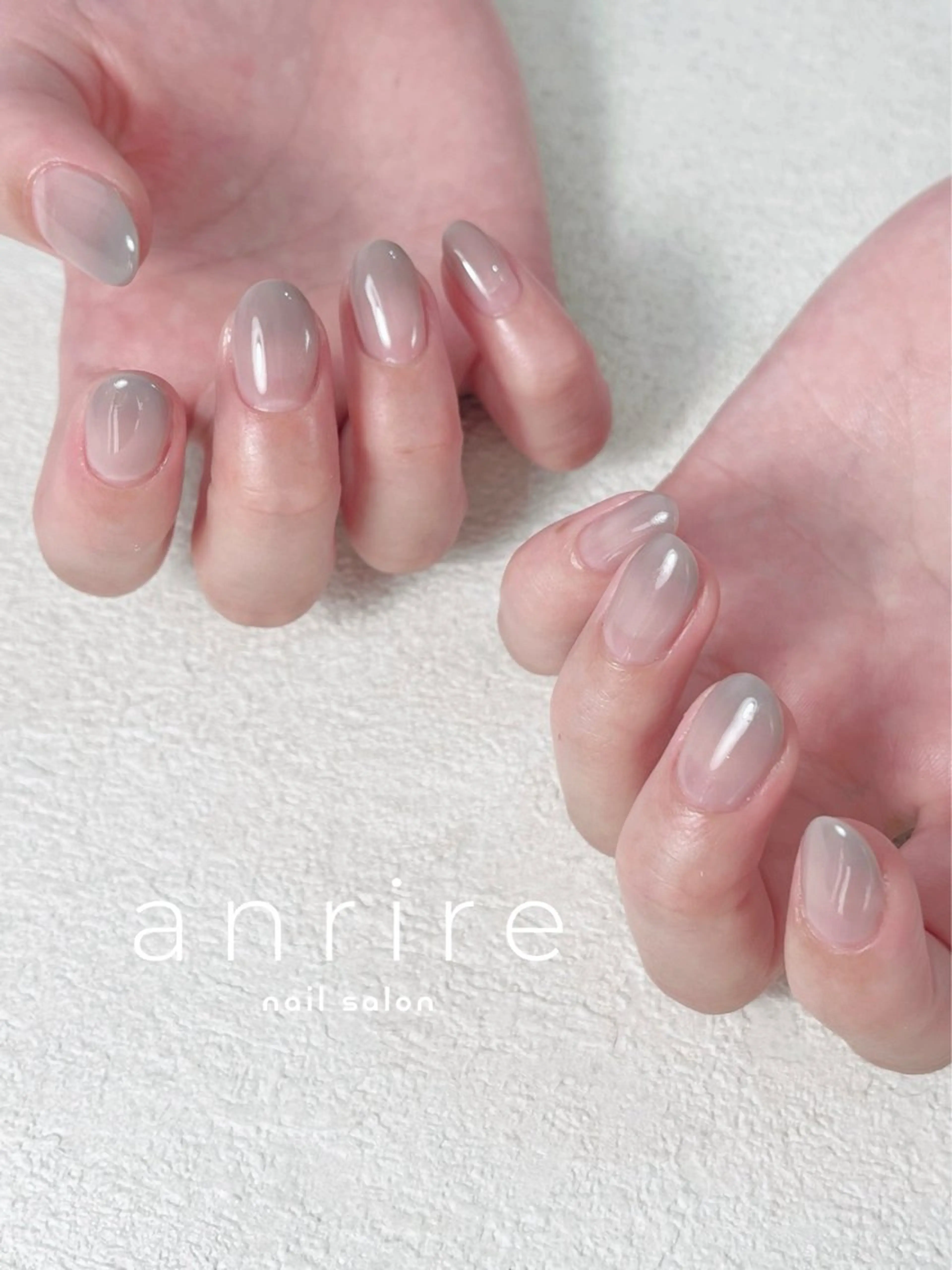 ネイル ジェルネイル グラデーション オフィスネイル パラジェル シンプルネイル ハンドネイル nailsalon anrireのネイルデザイン