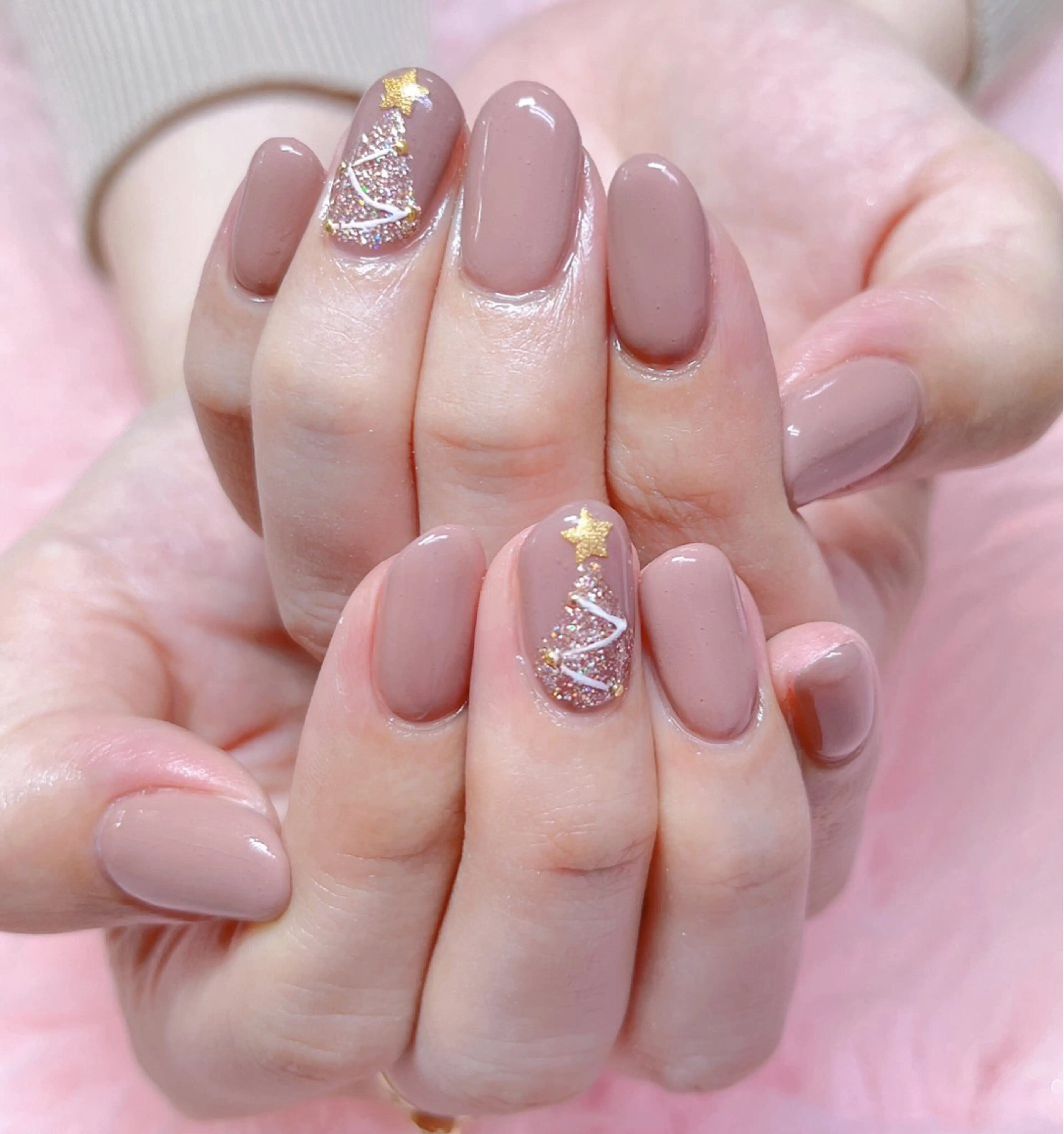 ネイル フレンチネイル ジェルネイル グラデーション 韓国ネイル ラメ(グリッター) MoonNail ユリ🌸のネイルデザイン