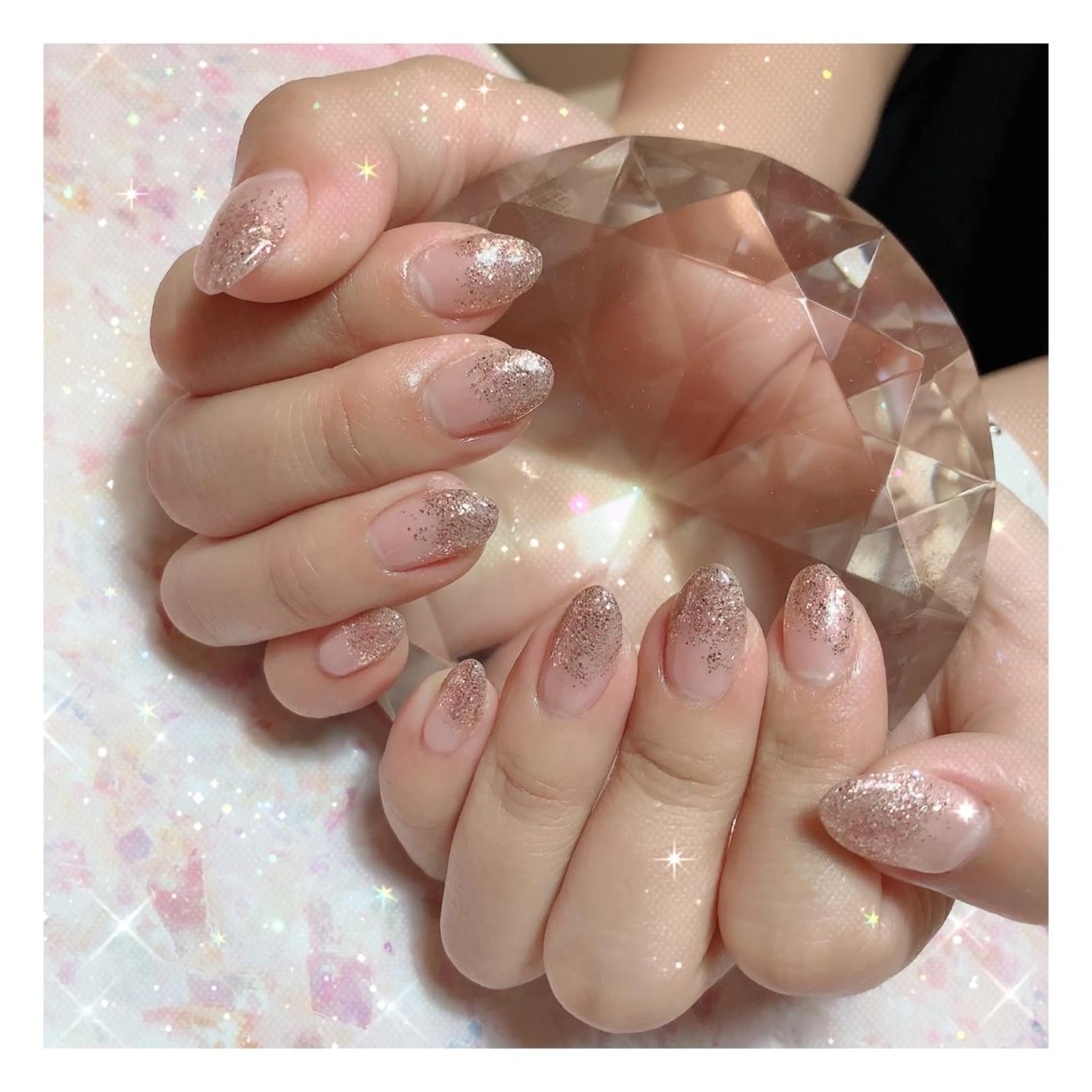 ネイル ラメ(グリッター) ラメグラデーション C's coffretのネイルデザイン