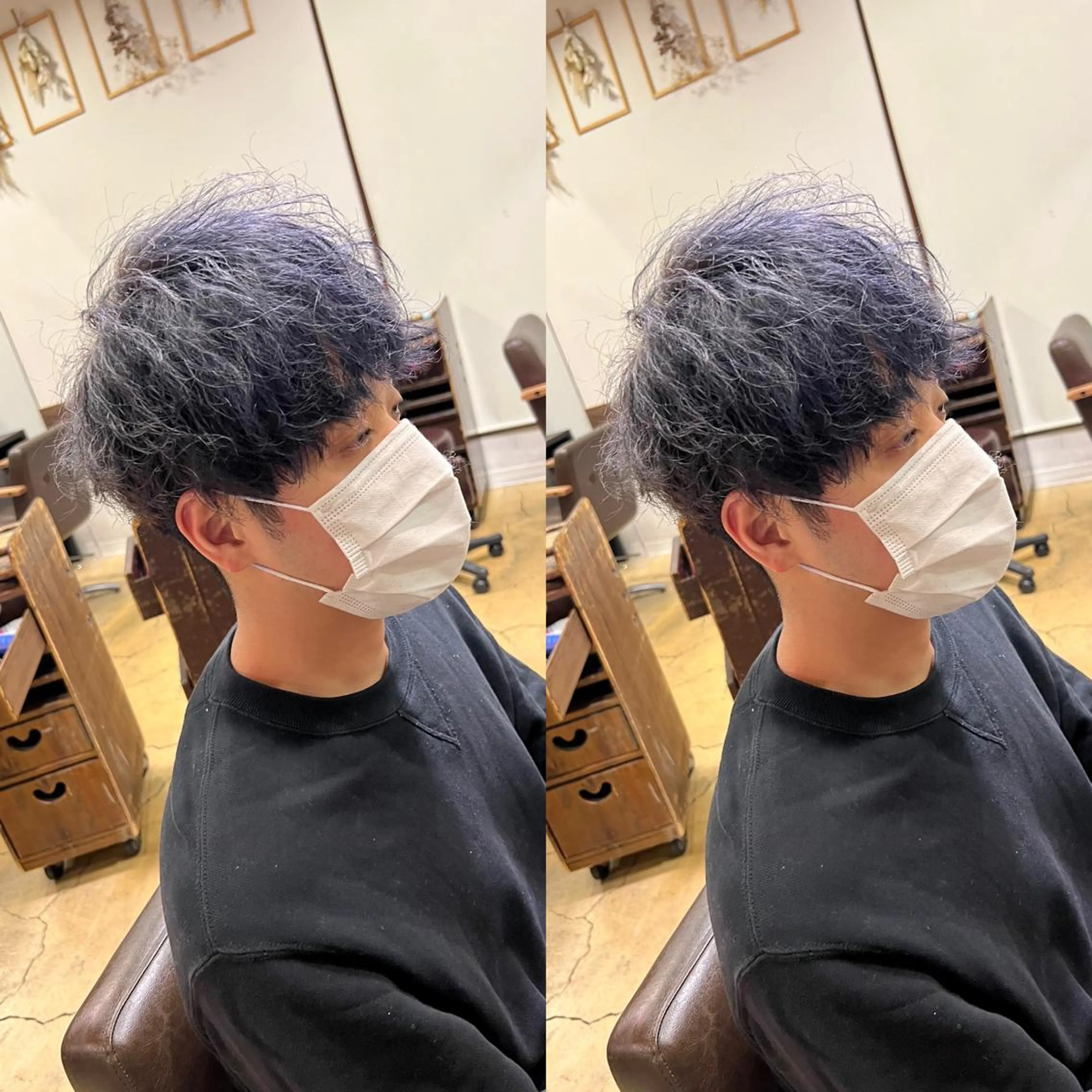 カラー メンズ 北原 練のヘアスタイル